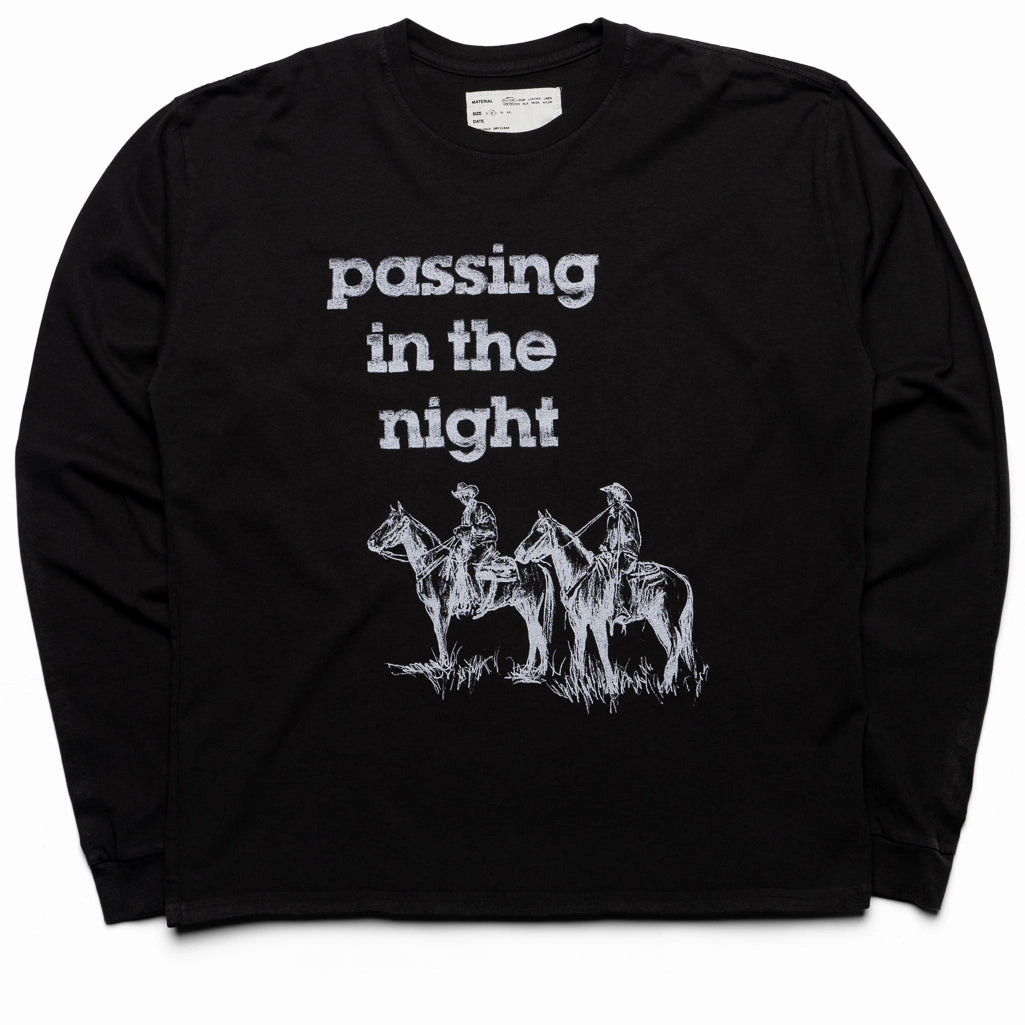 One Of These Days Passing in the Night L/S Tee - Black Seasonal wedding event