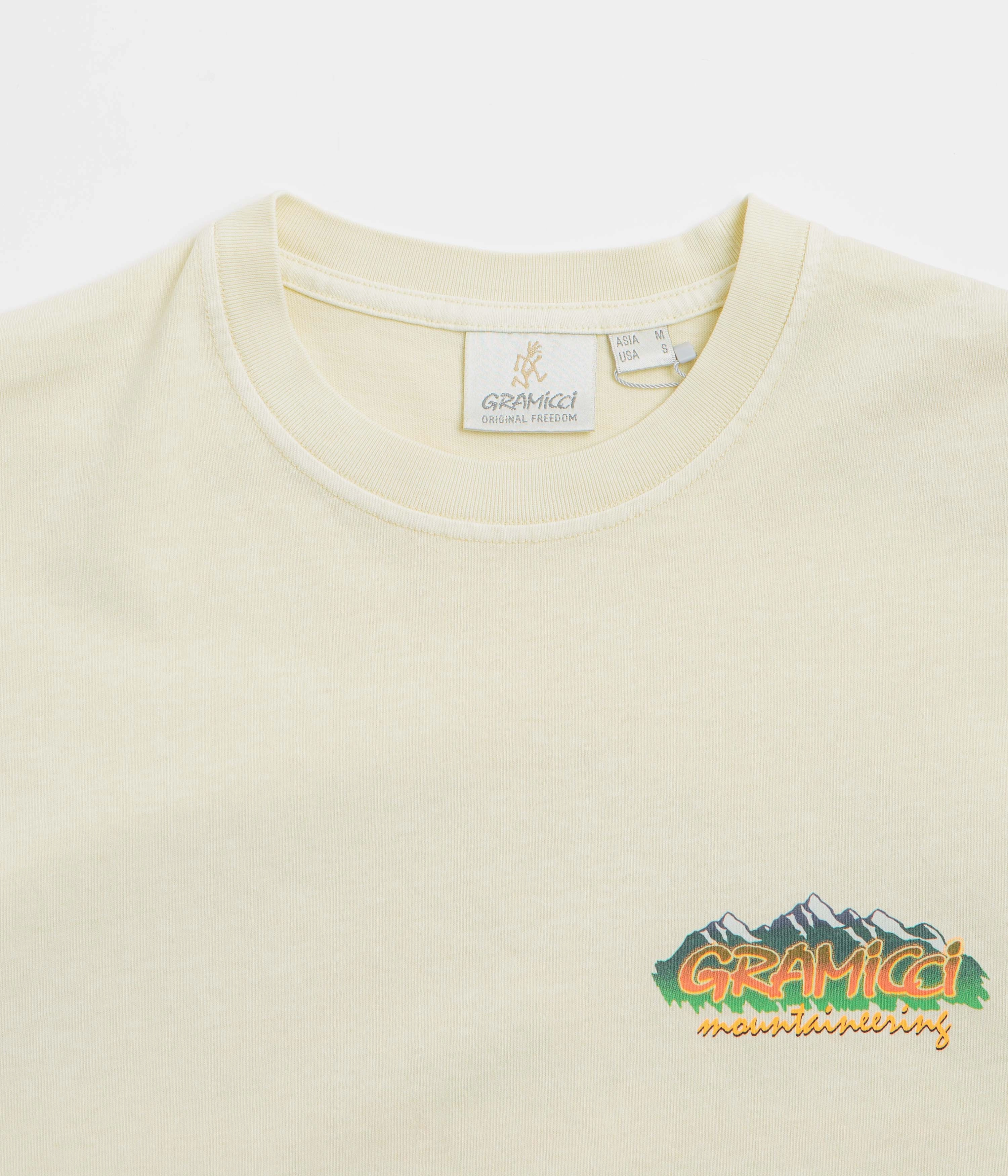 Gramicci Mountaineering T-Shirt - Natural Pigment festival venue