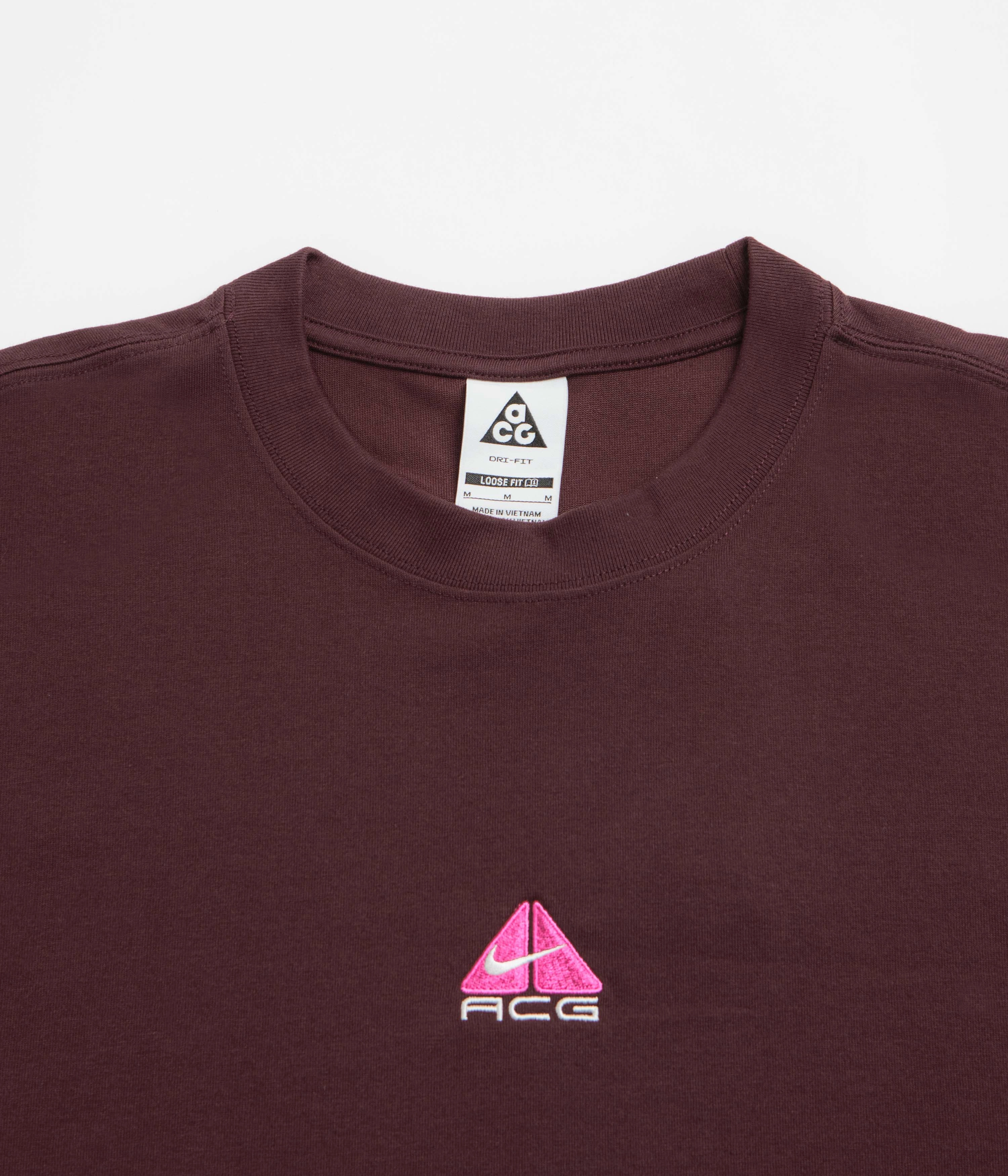 Nike ACG Lungs Long Sleeve T-Shirt - Burgundy Crush daytime event Modern Prints