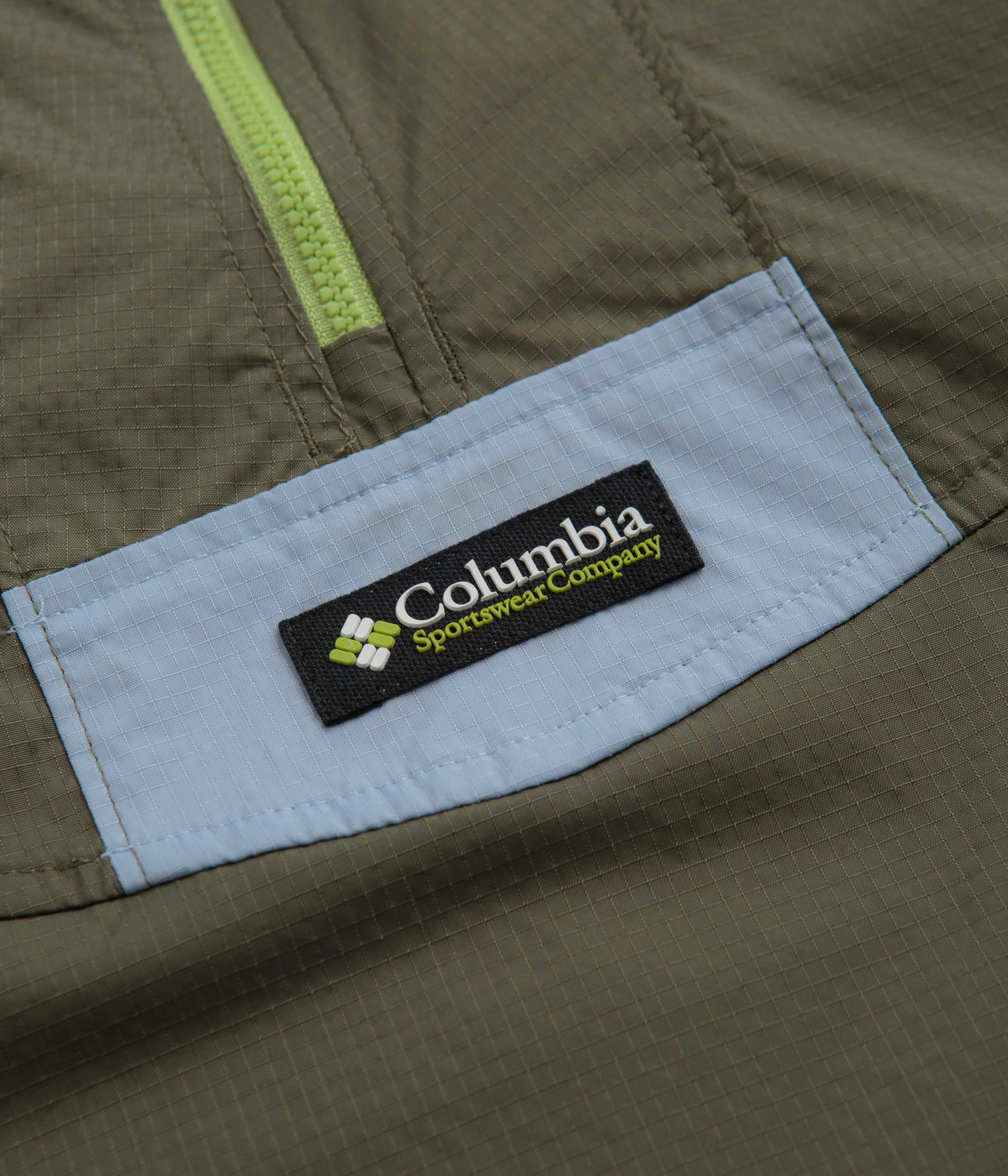 Columbia Riptide Anorak - Stone Green / Napa Green / Whisper Button Snap Conversion