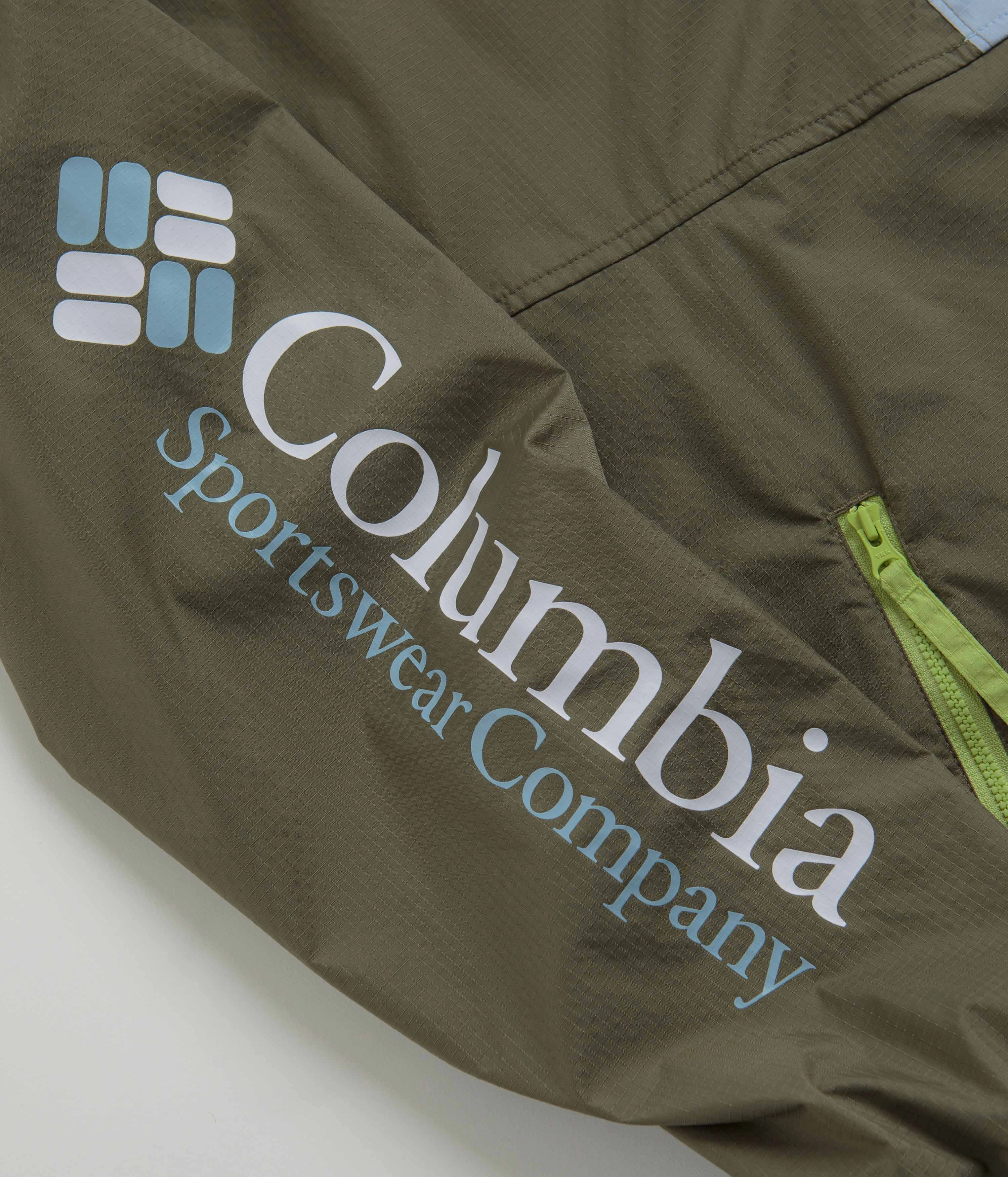 Columbia Riptide Anorak - Stone Green / Napa Green / Whisper sports practice QuickAccessPockets