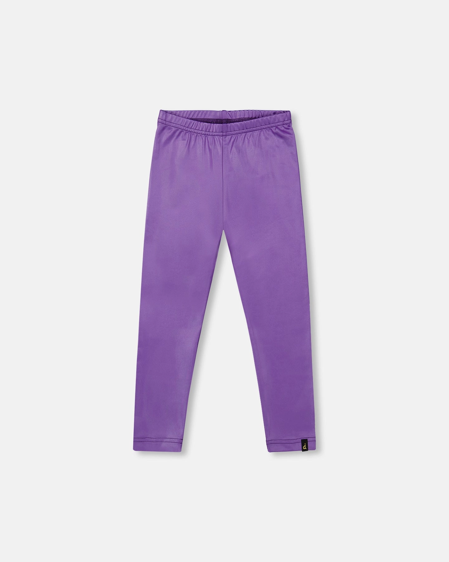 clean design Shiny Stretch Leggings Purple
