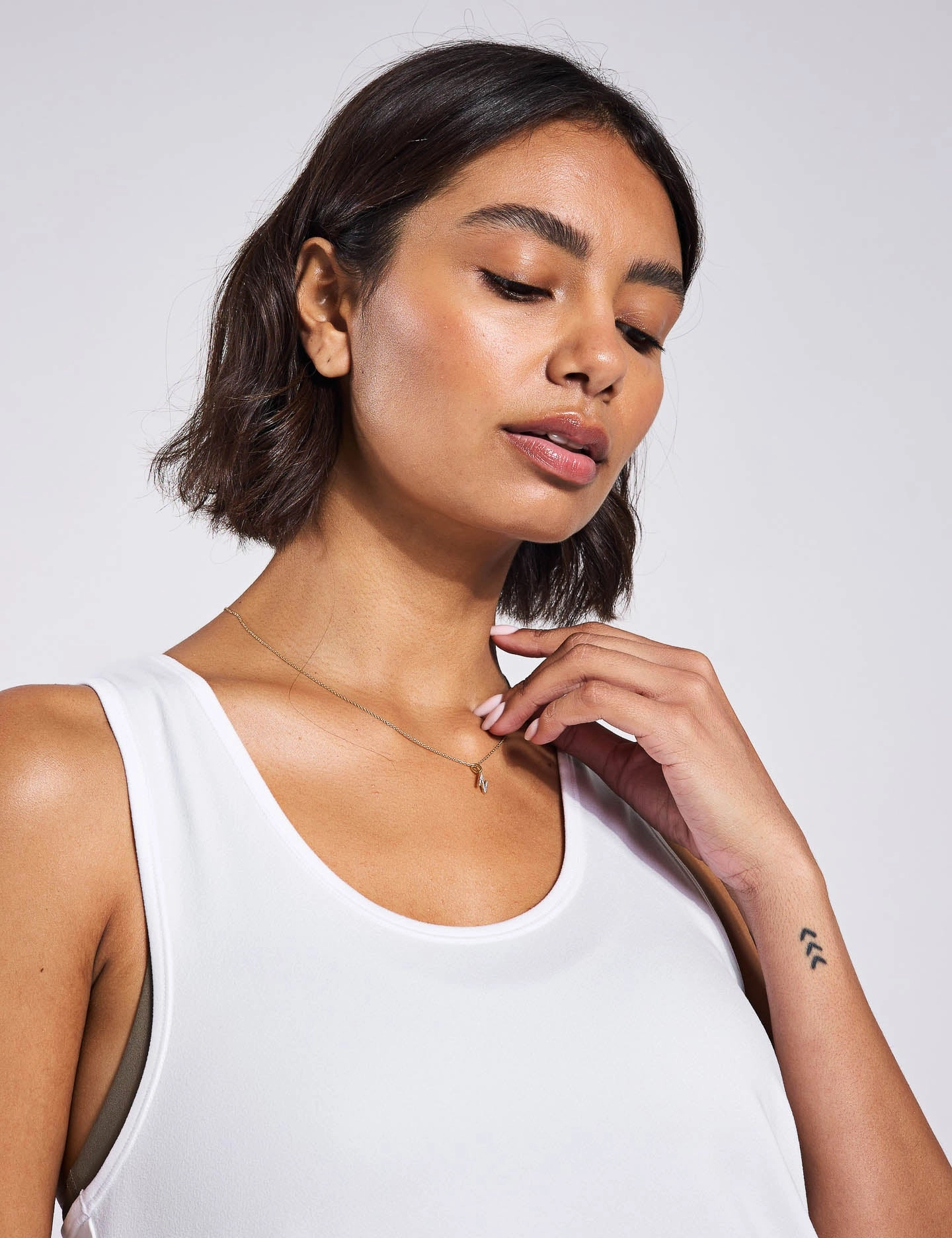 ReSet Relaxed Tank - White Minimal Flexible