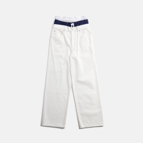 Alexander Wang Pre-Styled Tri-Layer 5 Pocket Jean - White StainResistantFinish