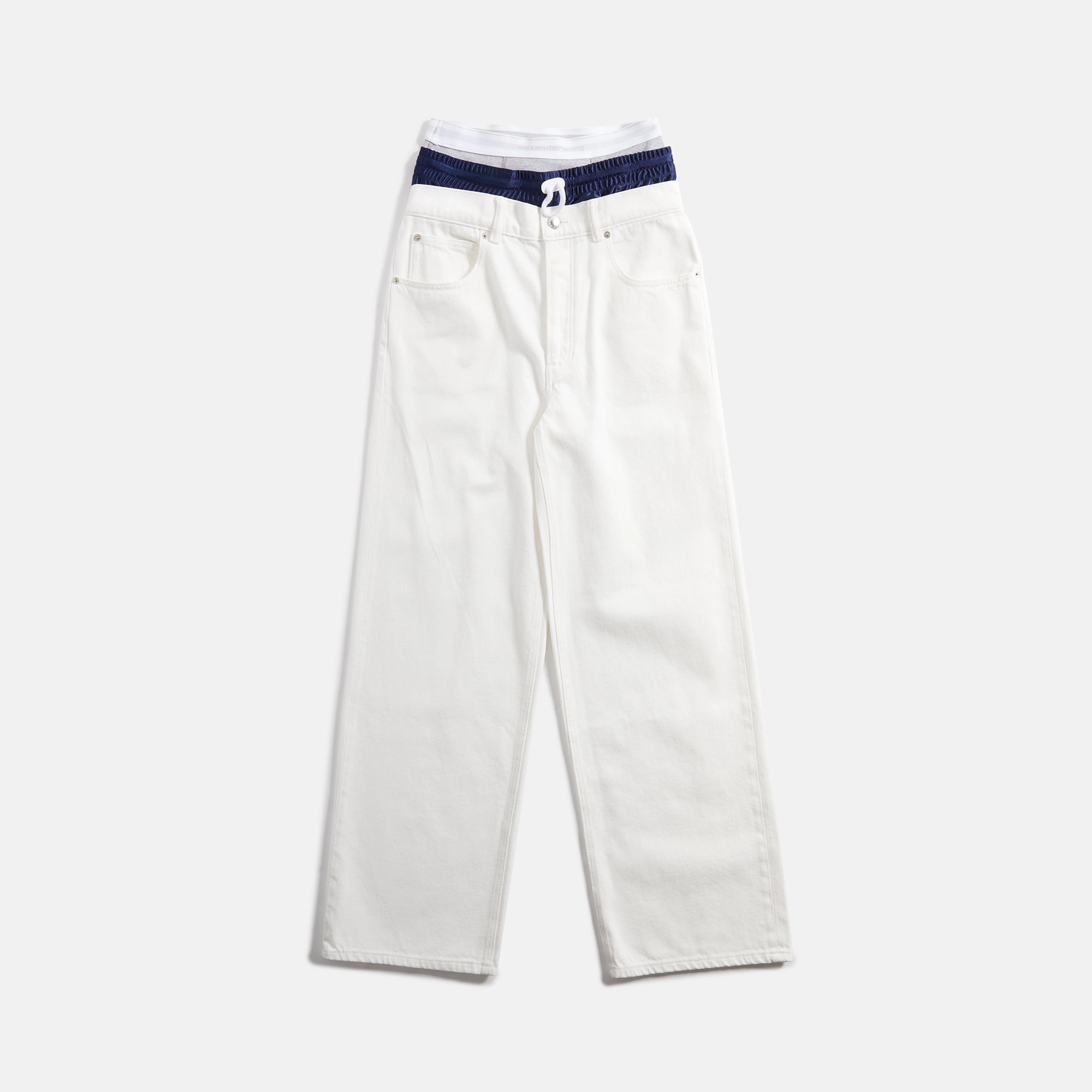 Alexander Wang Pre-Styled Tri-Layer 5 Pocket Jean - White StainResistantFinish
