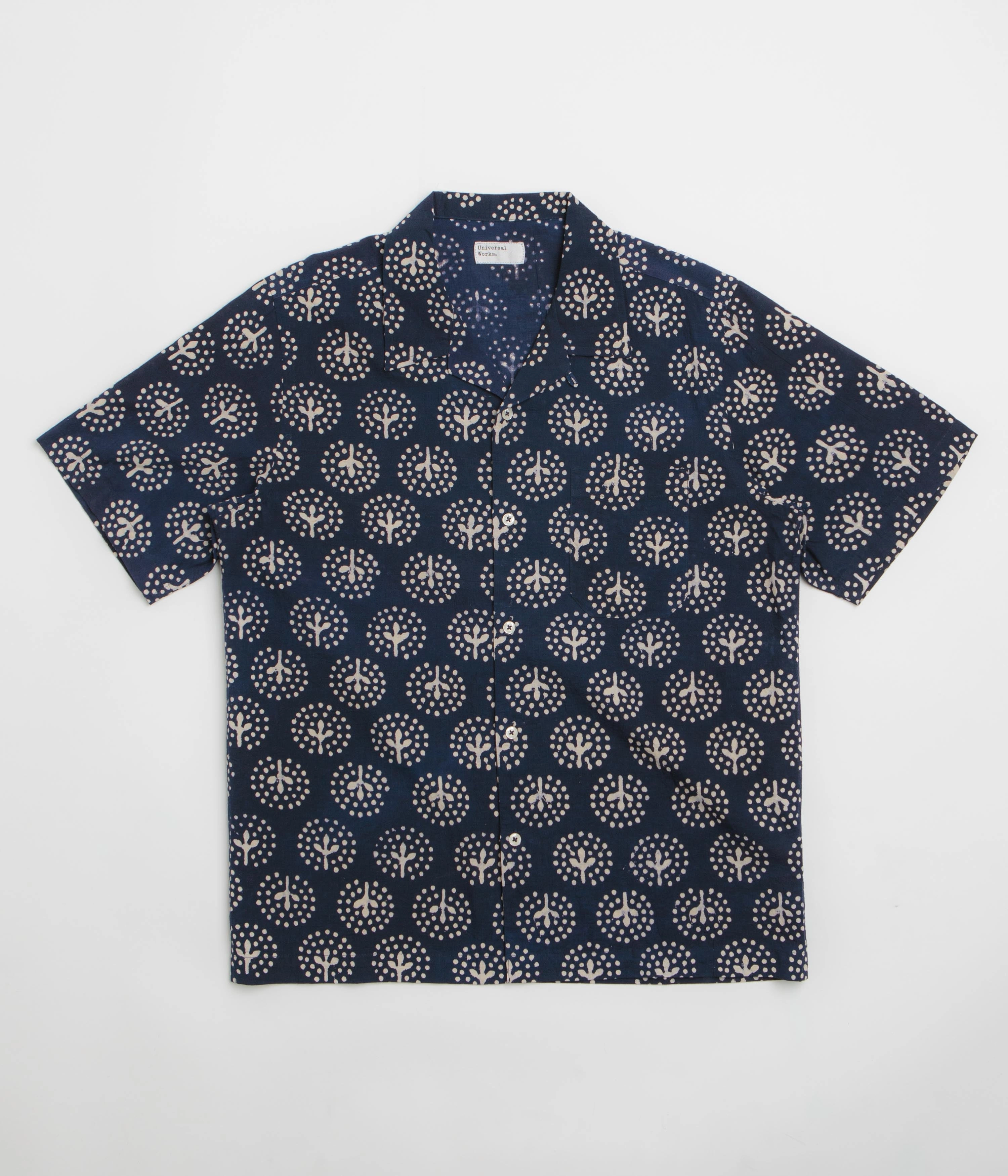 Universal Works Road Shirt - Navy / Magic Circle comfortable option Versatile Layering