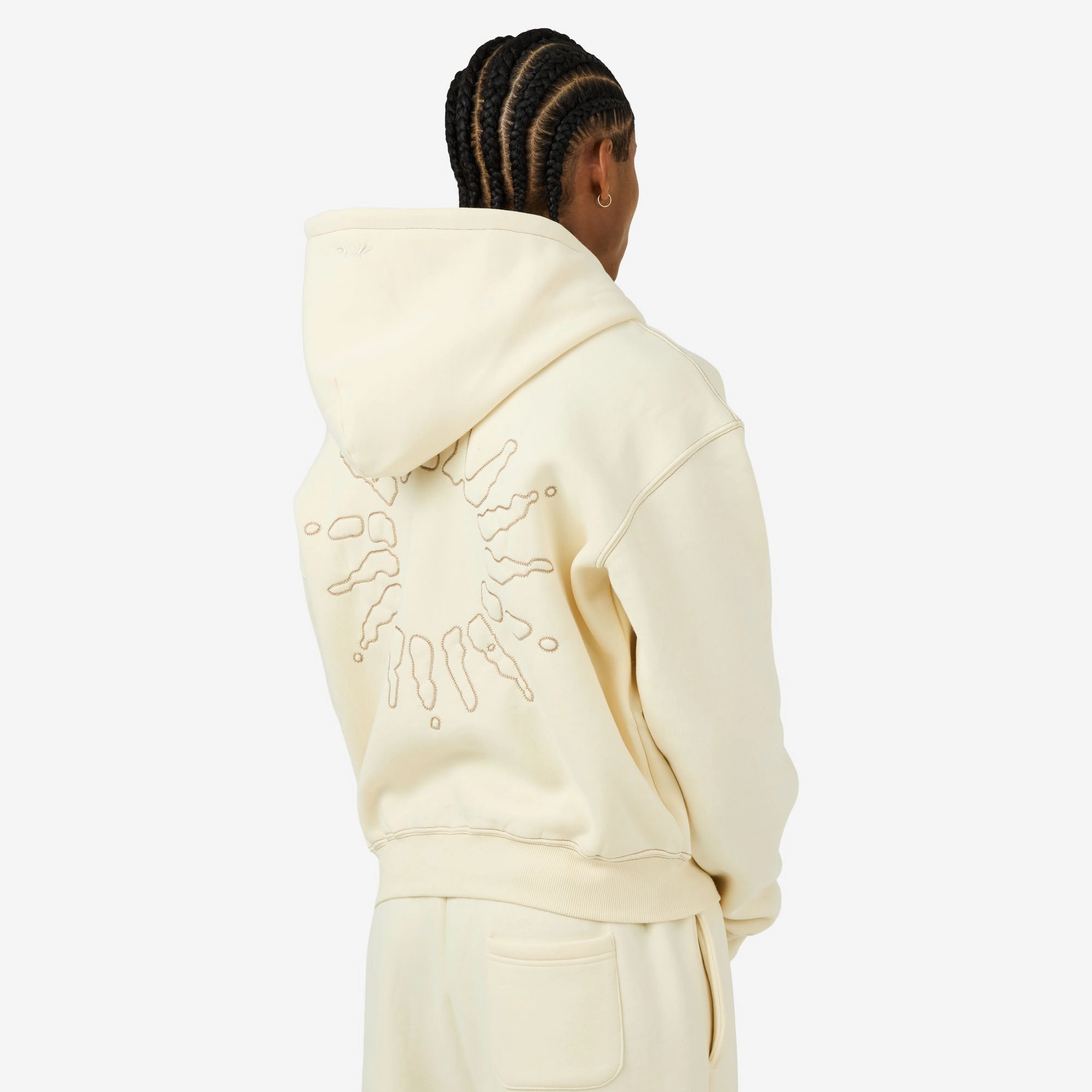 Relaxed Look Active Wear Look 4YE Signature Zip Hoodie Ivory / Cream