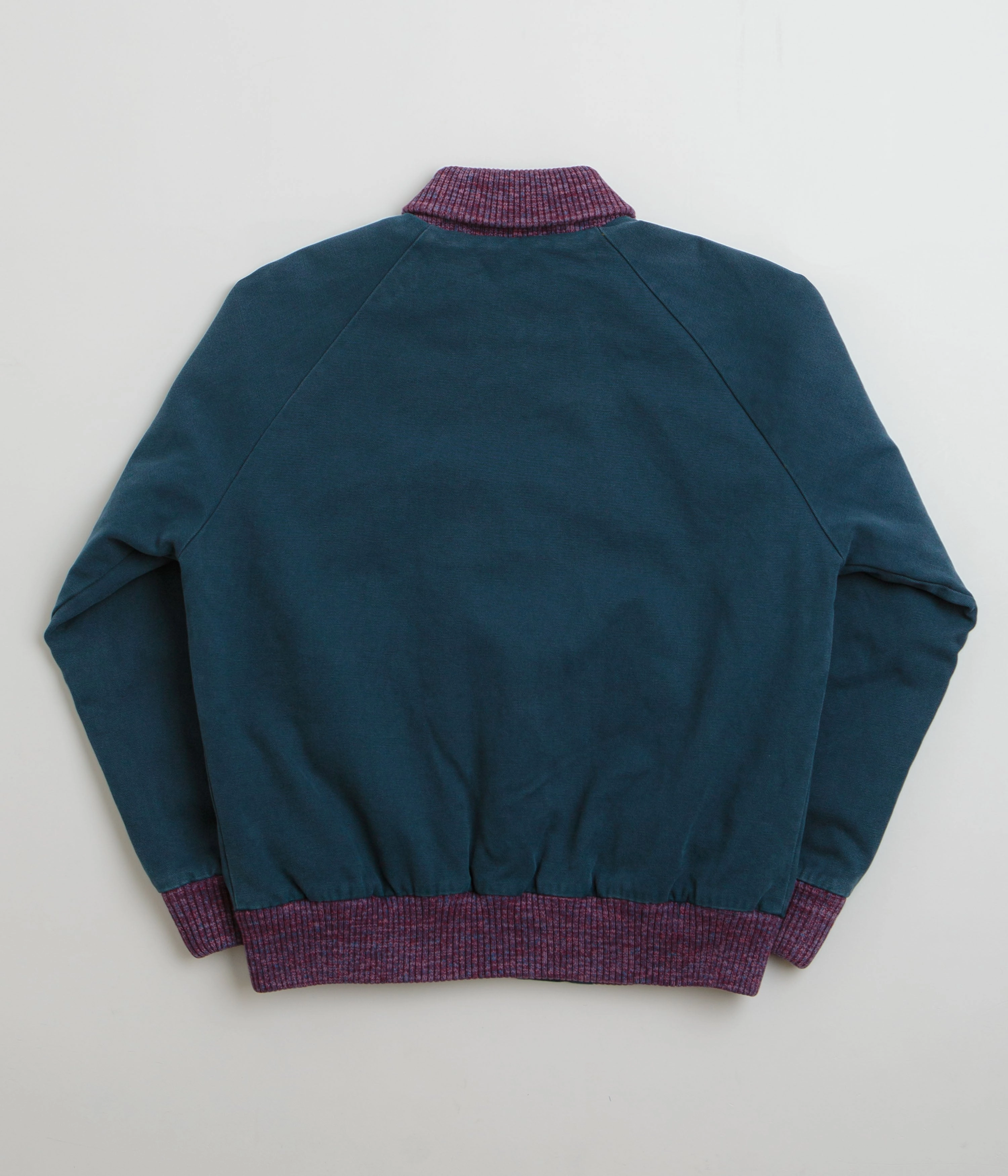 Flexible Layering by Parra Skull Stalker Varsity Jacket - Washed Blue