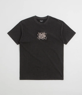 Pass Port Glyph T-Shirt - Acid Black sequined hem