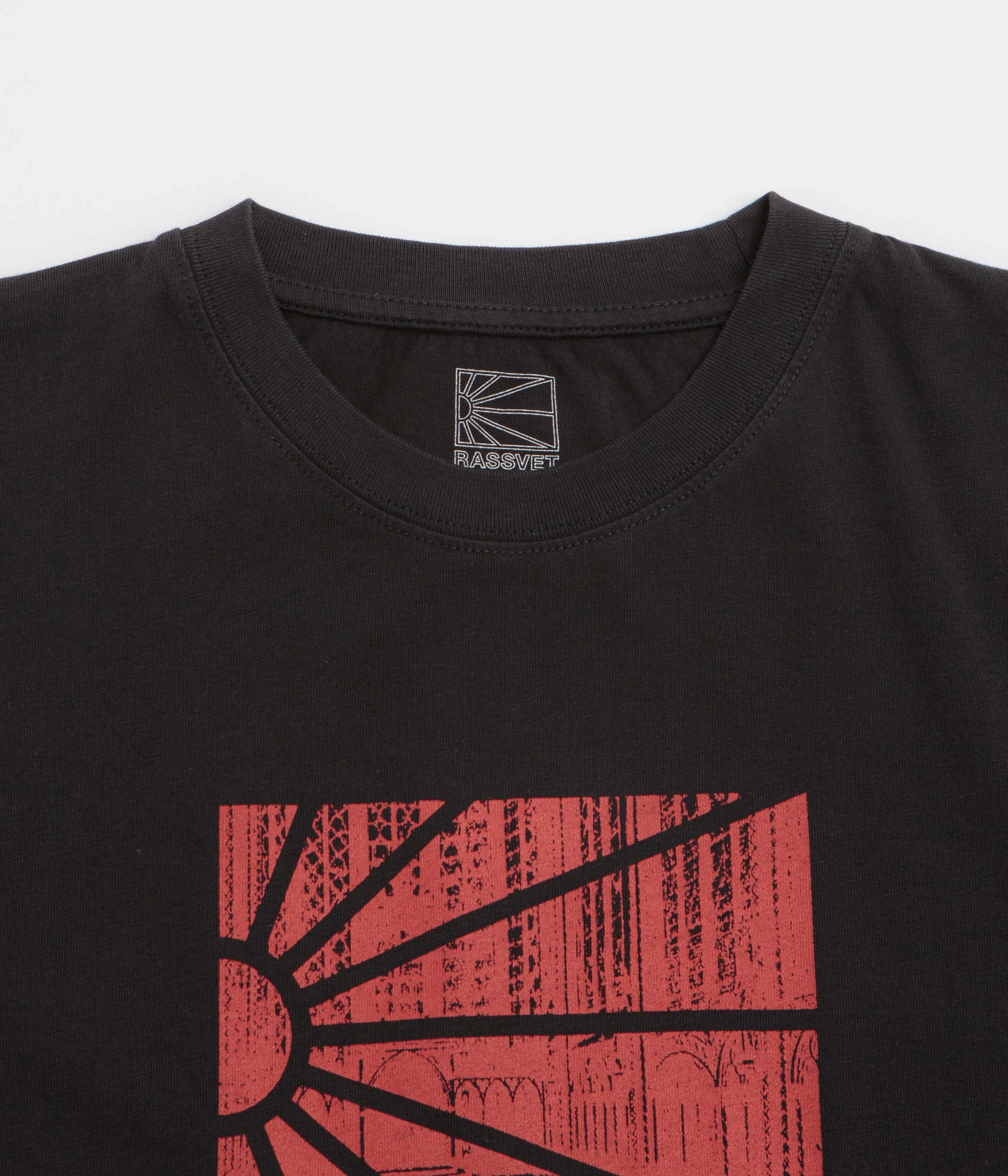 Mid-waisted Rassvet Ray Logo T-Shirt - Black