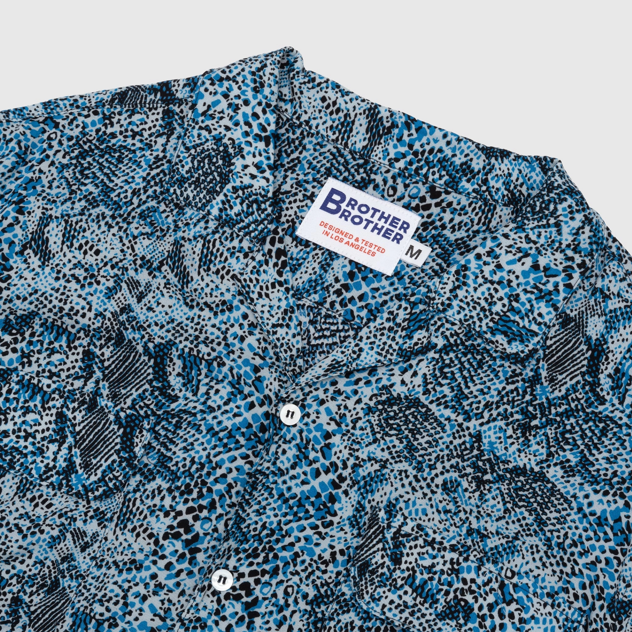 RAYON CAMP COLLAR L/S SHIRT Odorless Binding Tape