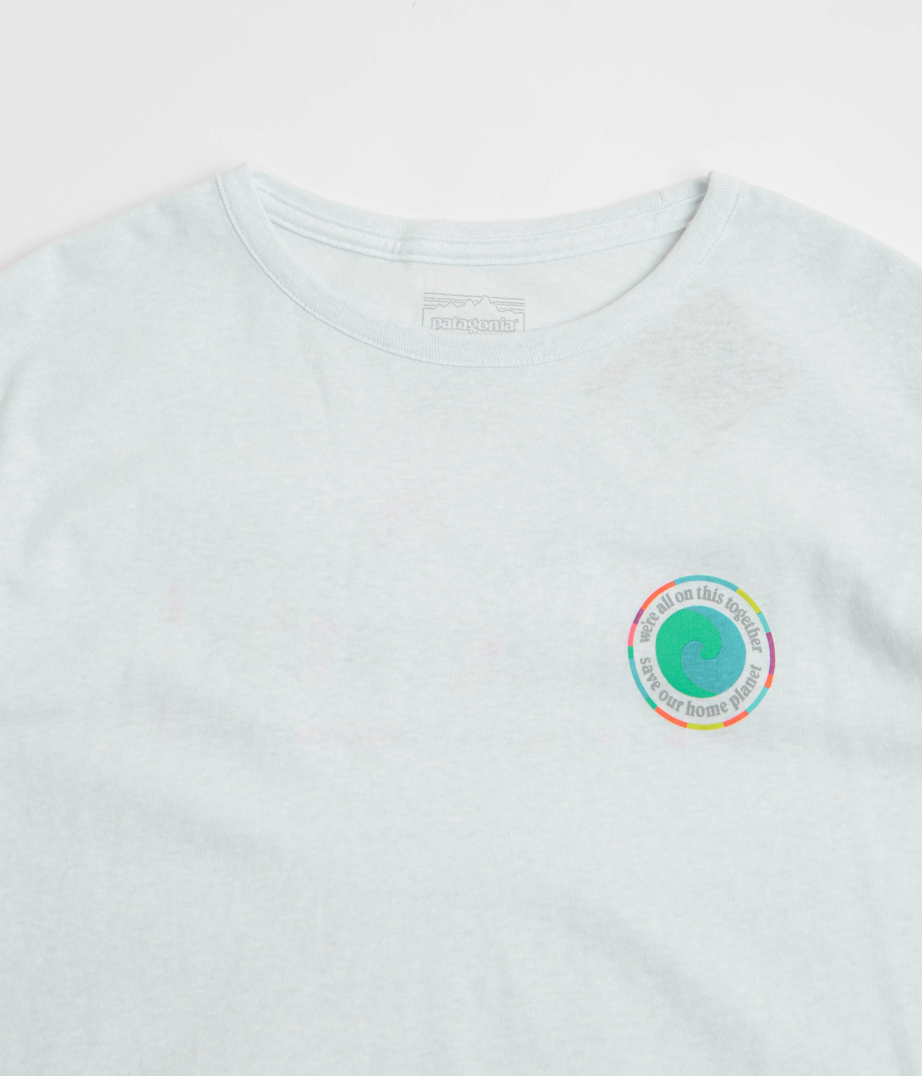 volleyball event Patagonia Womens Unity Fitz Easy Cut Responsibili-Tee T-Shirt - White