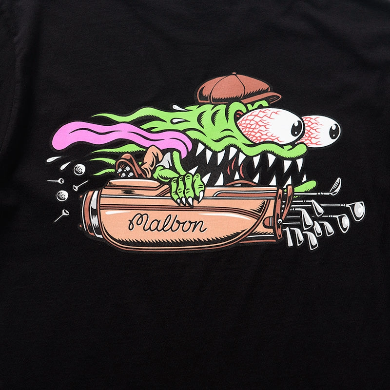 Malbon Golf x Santa Cruz Bermuda Slasher Tee - Black Dry clean only