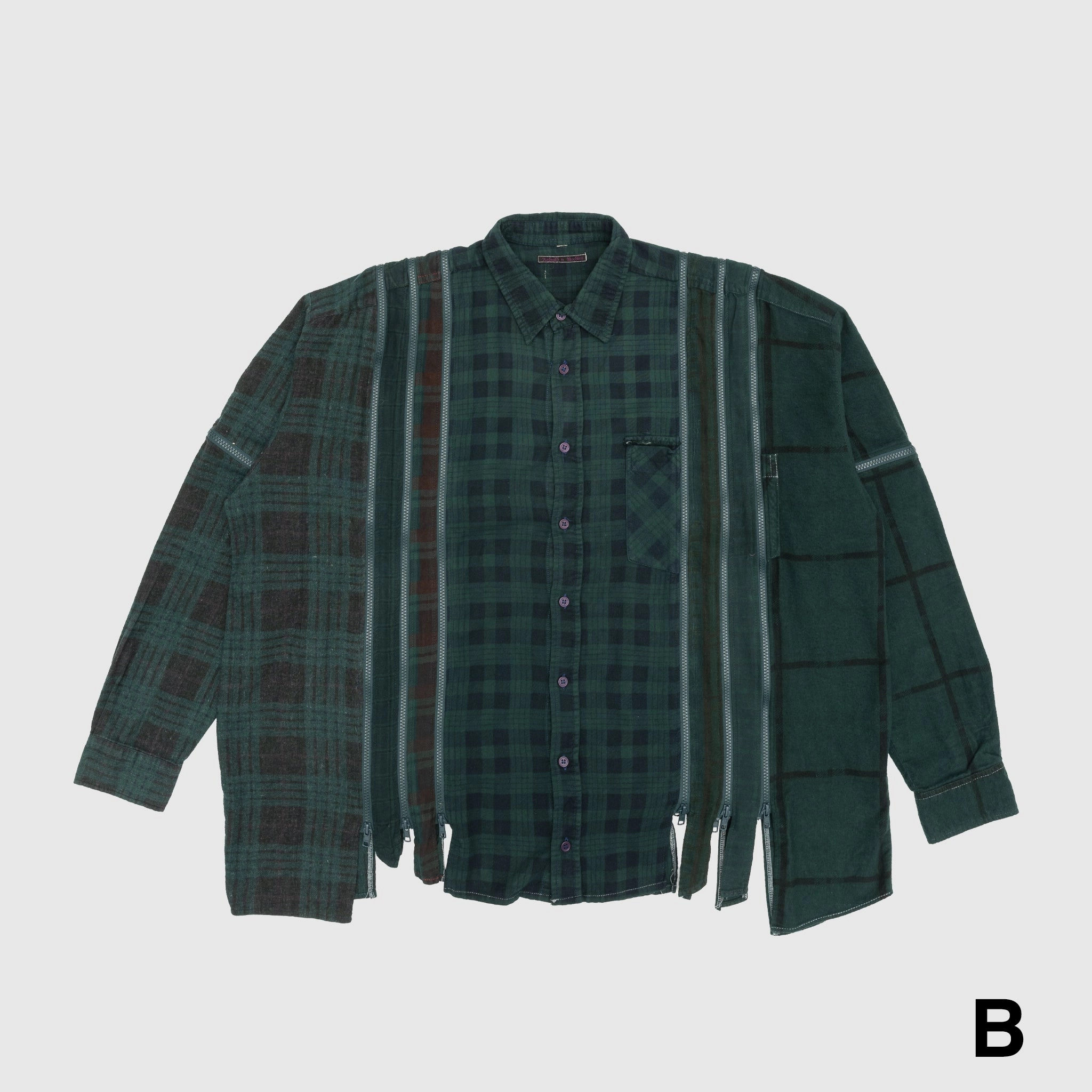 REBUILD BY NEEDLES 7 CUTS ZIPPED WIDE SHIRT Odor control Weekend Outfit