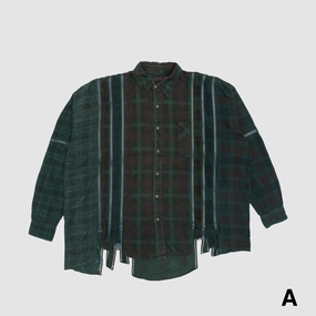 Beach Attire REBUILD BY NEEDLES 7 CUTS ZIPPED WIDE SHIRT