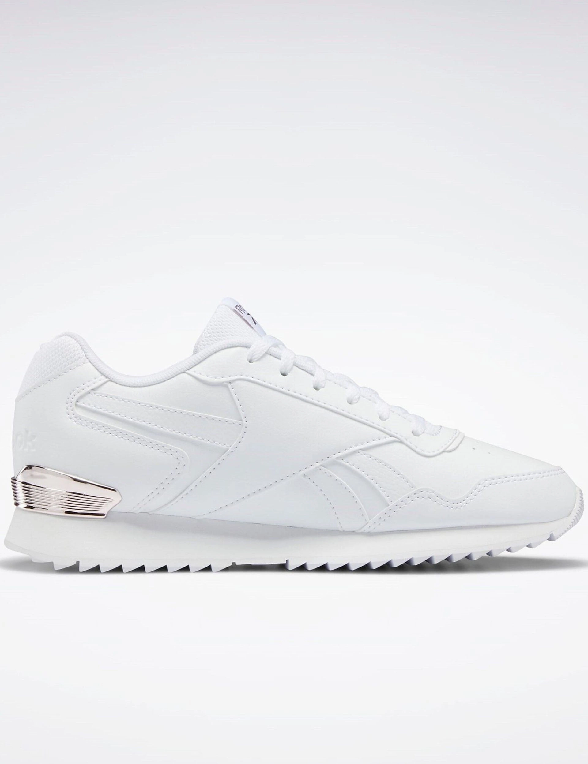 Reebok Glide Ripple Clip Shoes - Cloud White/Rose Gold Mule Style Lightweight Upper