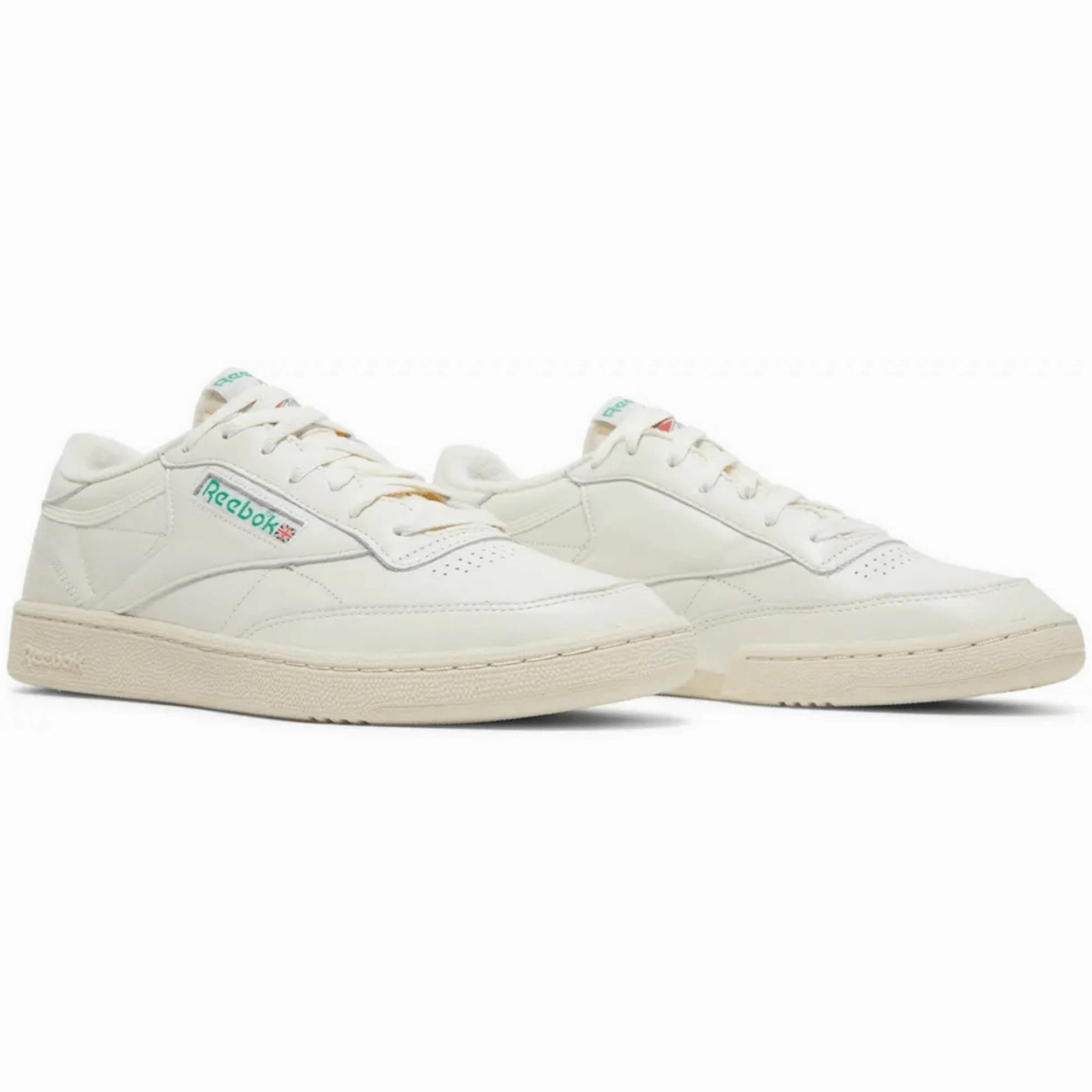 Reebok Men's Club C 85 Vintage Chalk/Paperwhite/Glen Green Multi Surface Traction