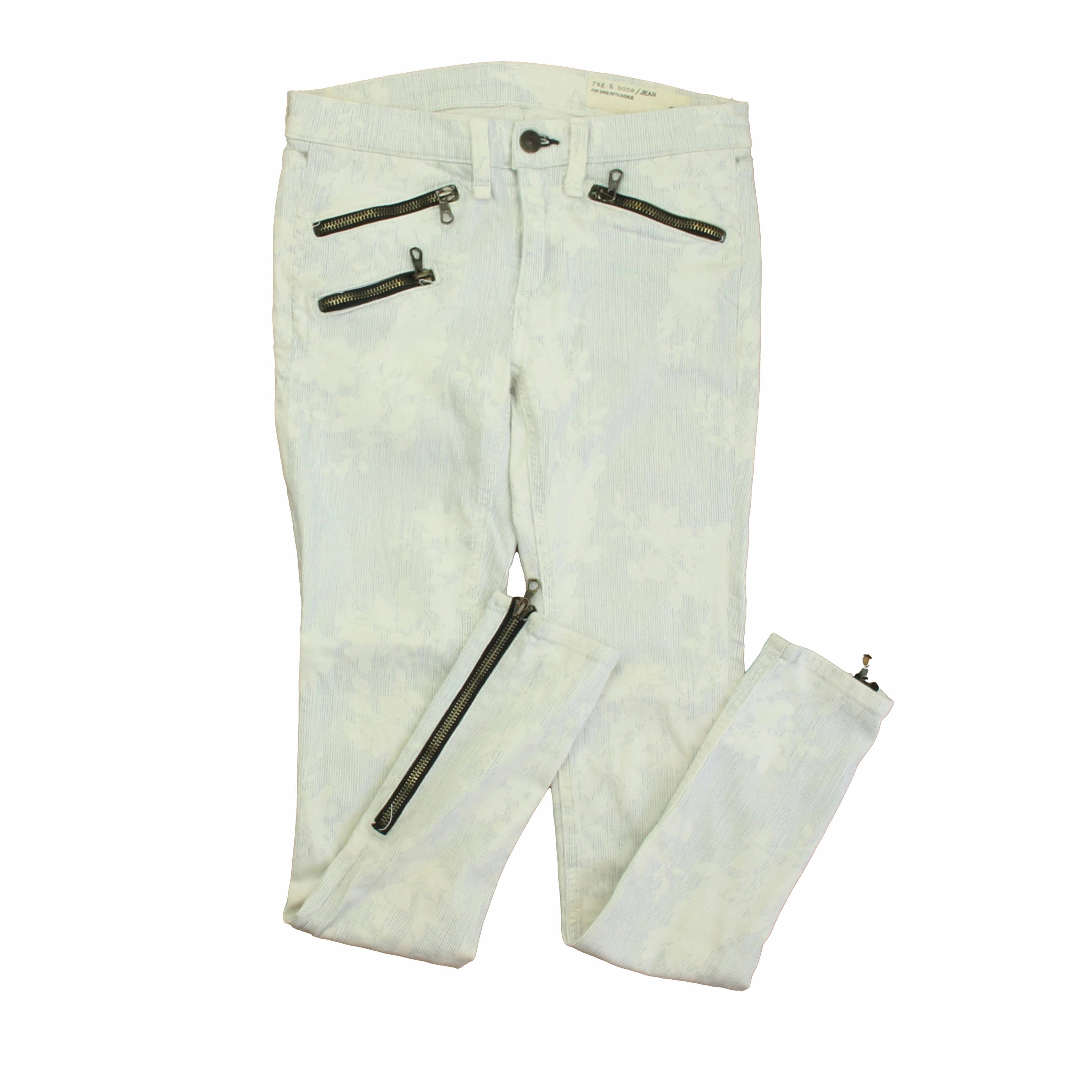 Rag and Bone Girls Blue | White Jeans Size: Junior 25 Perfect Shape Sport Flex