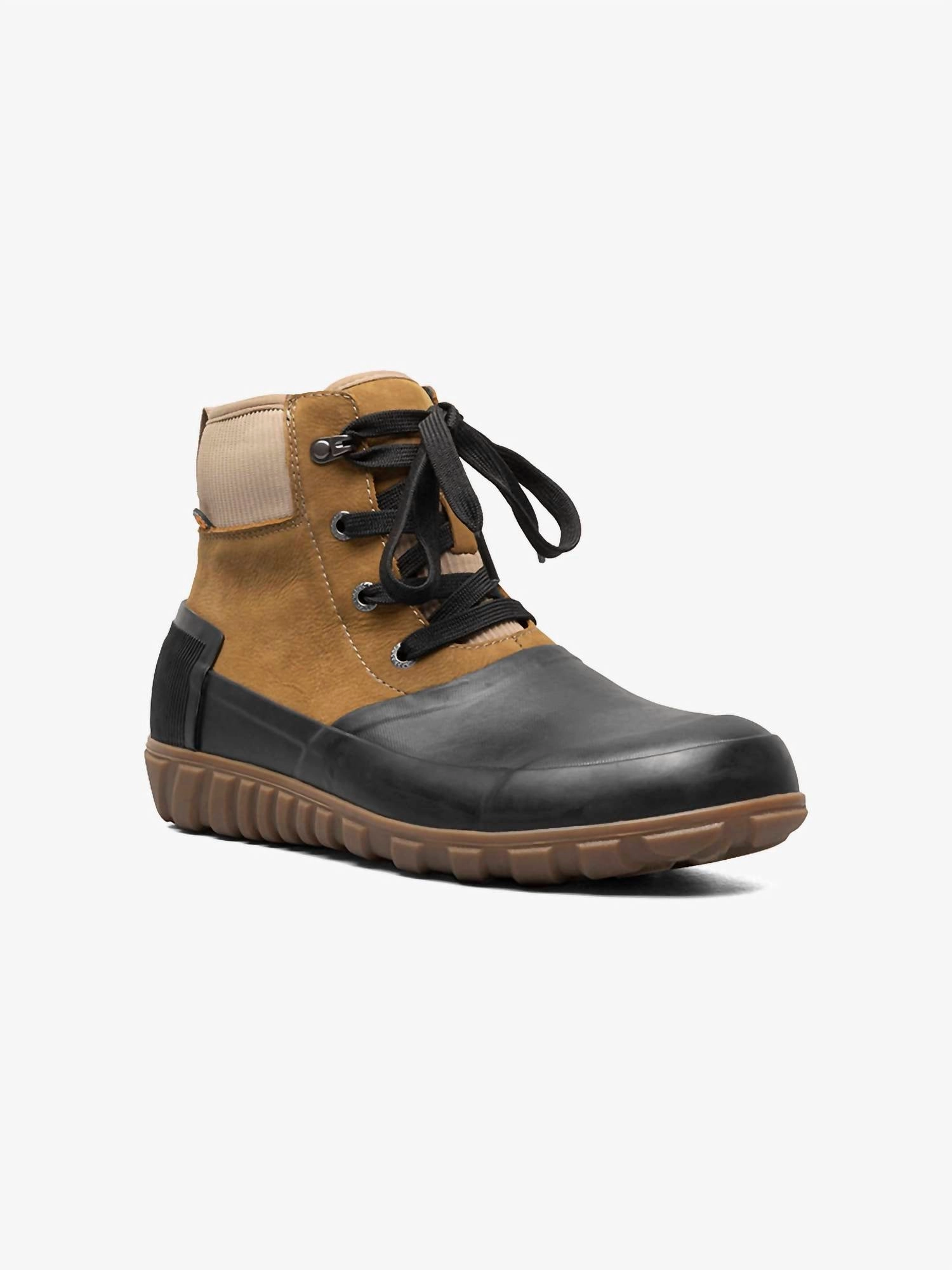 Men's Classic Casual Rain Boots In Cognac Multi Slip Resistant Rural Traveler Grey Storm