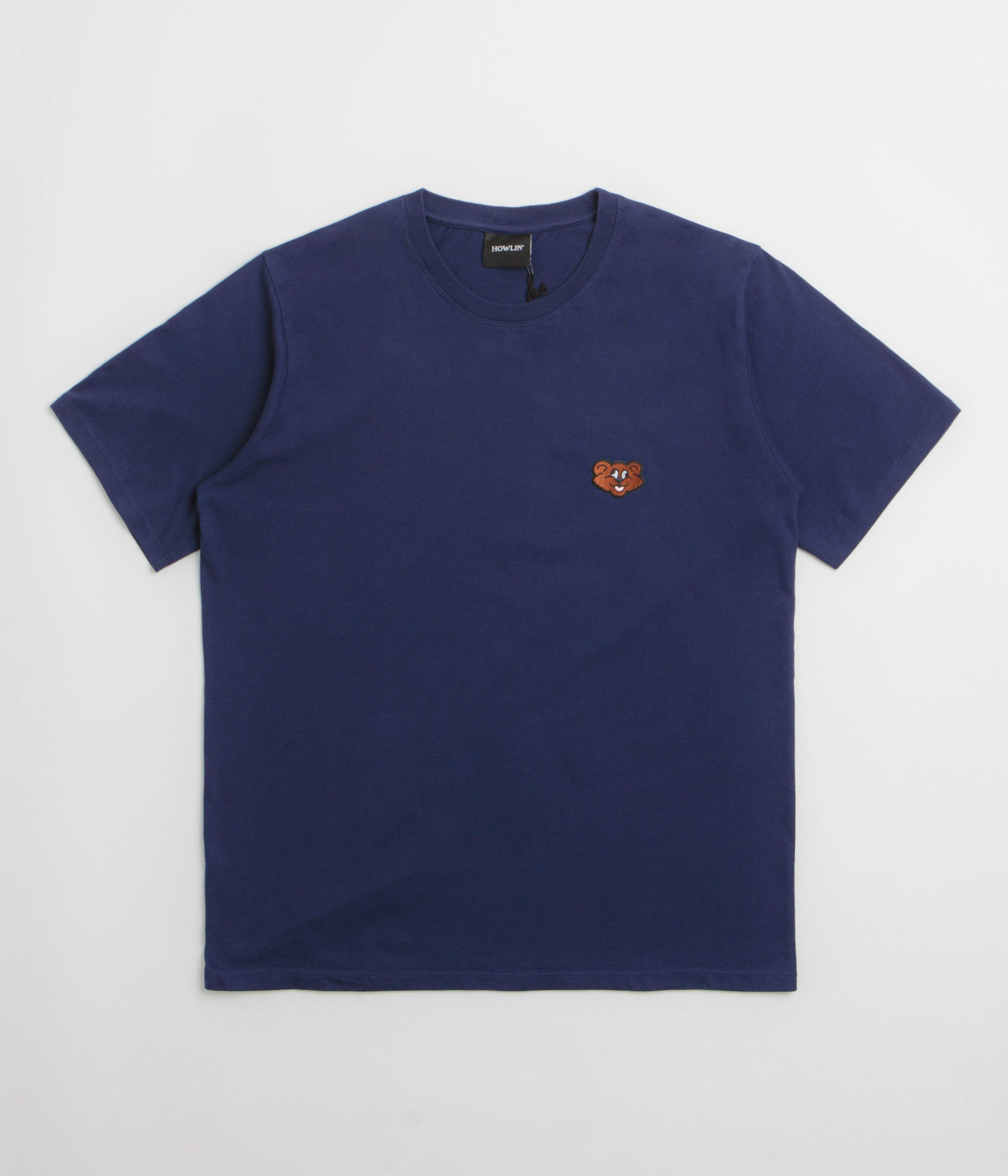 Howlin' Shaggy Bear T-Shirt - Blue Moon Slub Texture Fabric