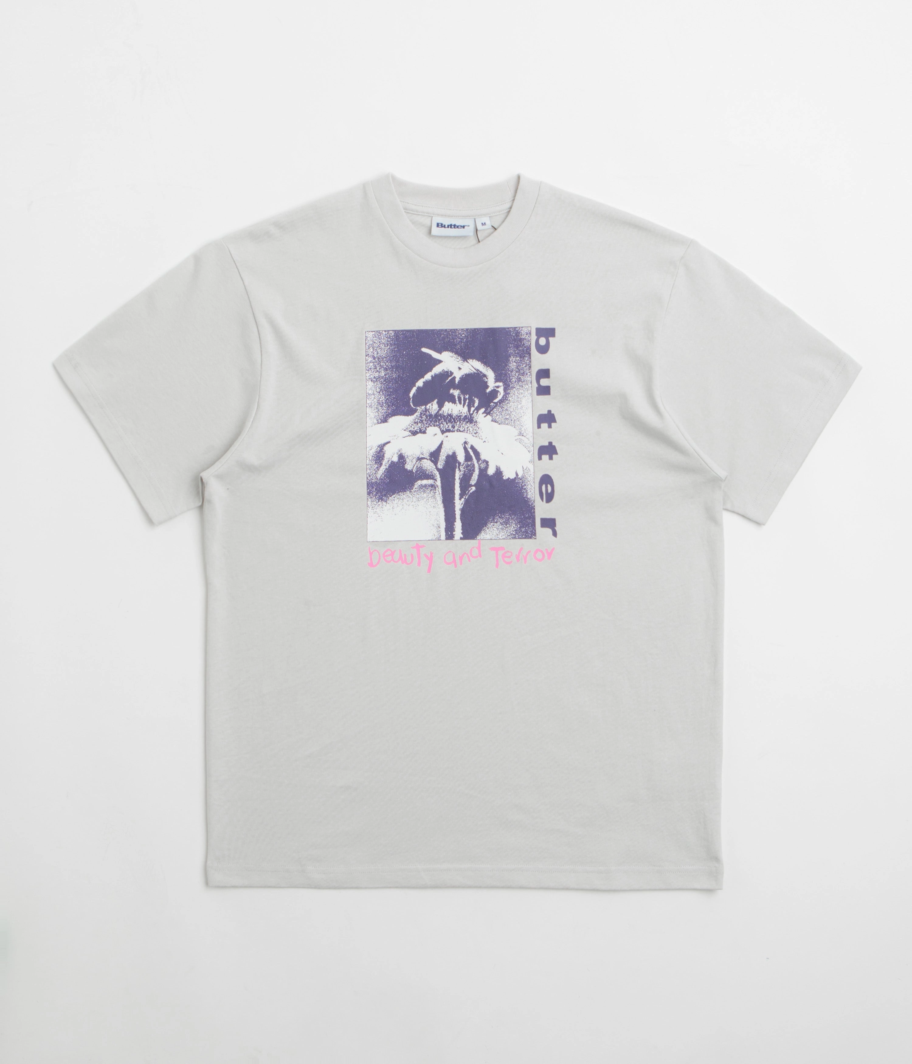 Flexible Shoulder Construction Butter Goods Beauty T-Shirt - Cement