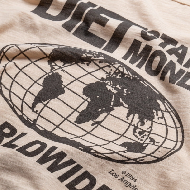 off-peak season Diet Starts Monday Worldwide L/S Tee - Antique White