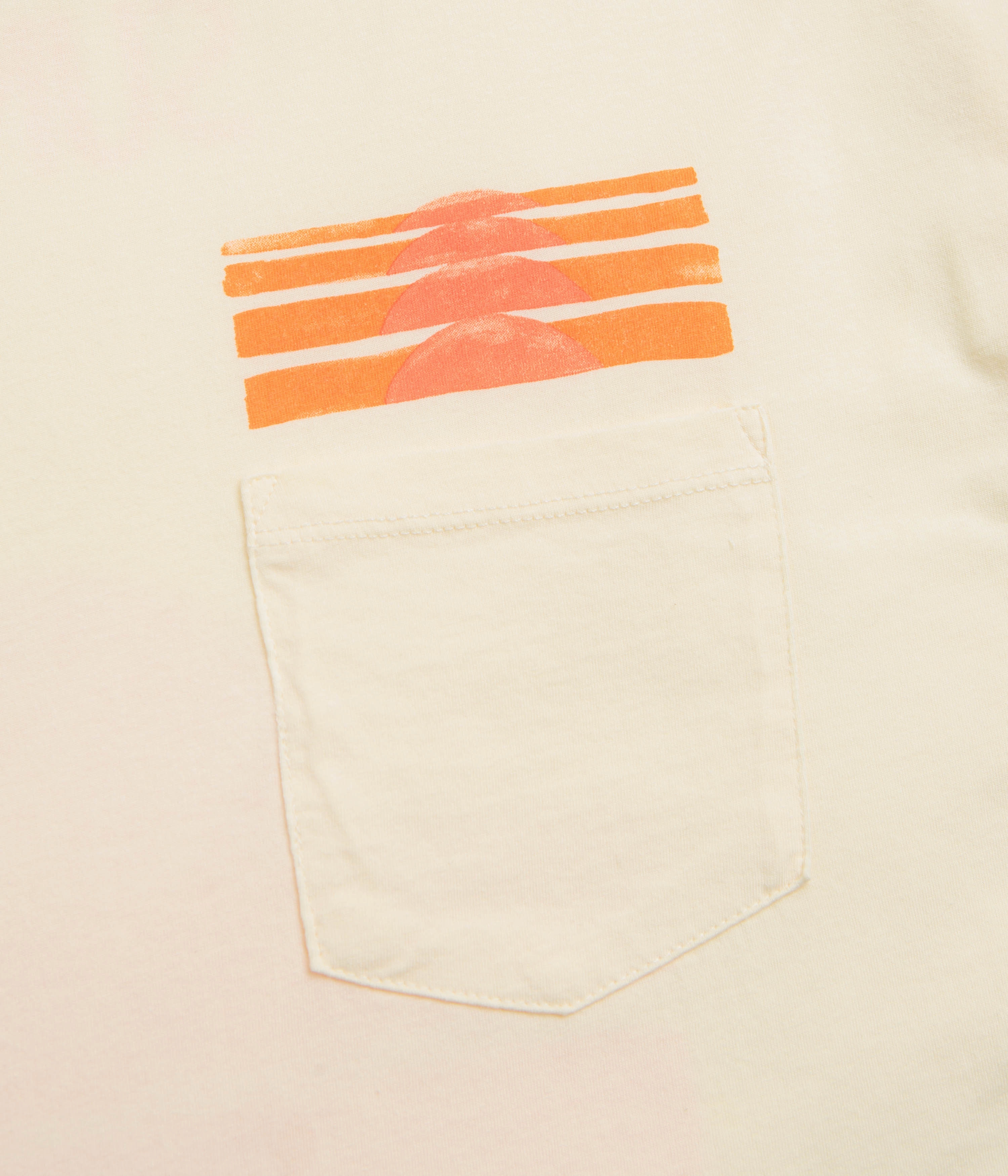 Mollusk Sinking Sunset T-Shirt - Natural festival Size medium