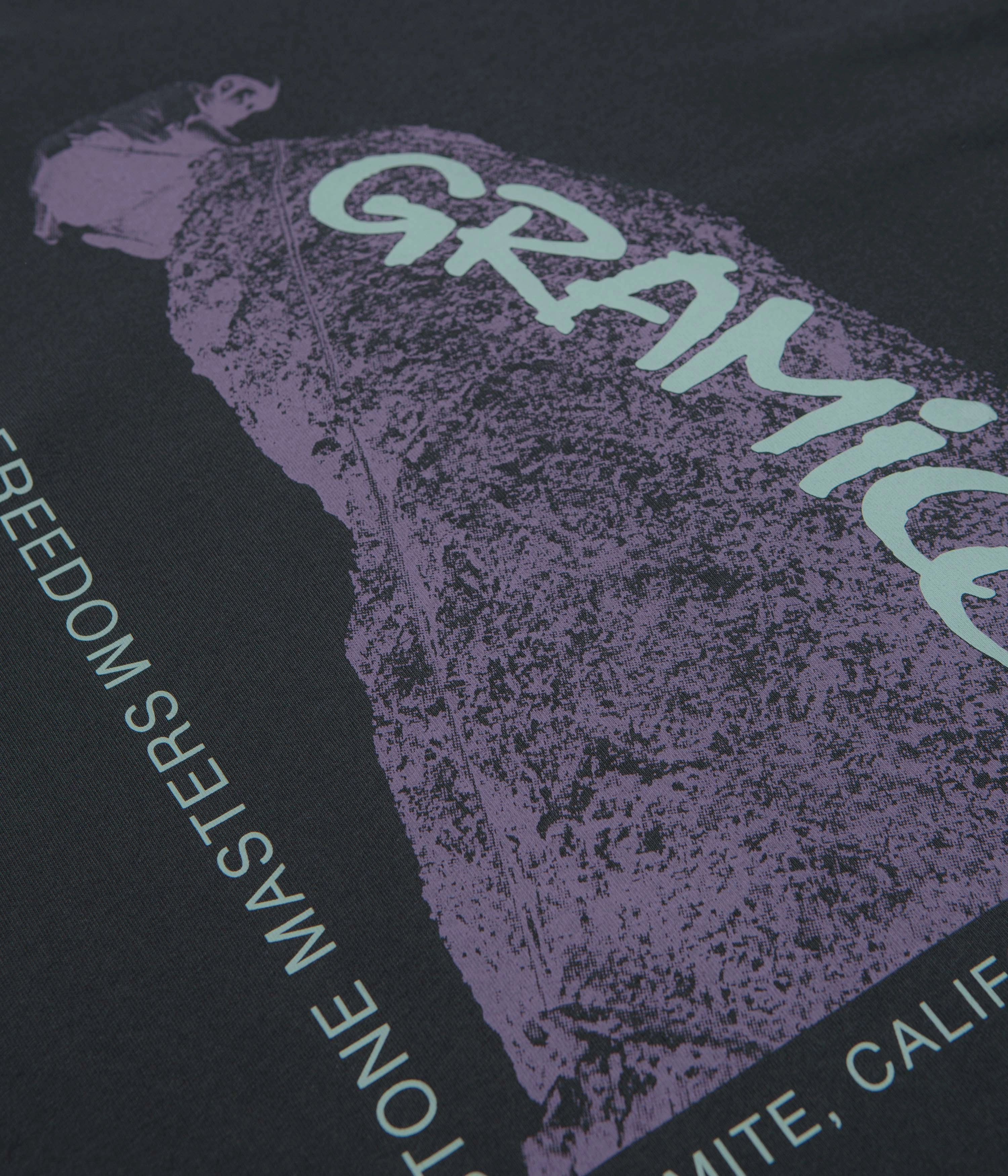 Gramicci Stonemasters Graphic T-Shirt - Vintage Black Ruffled edges City