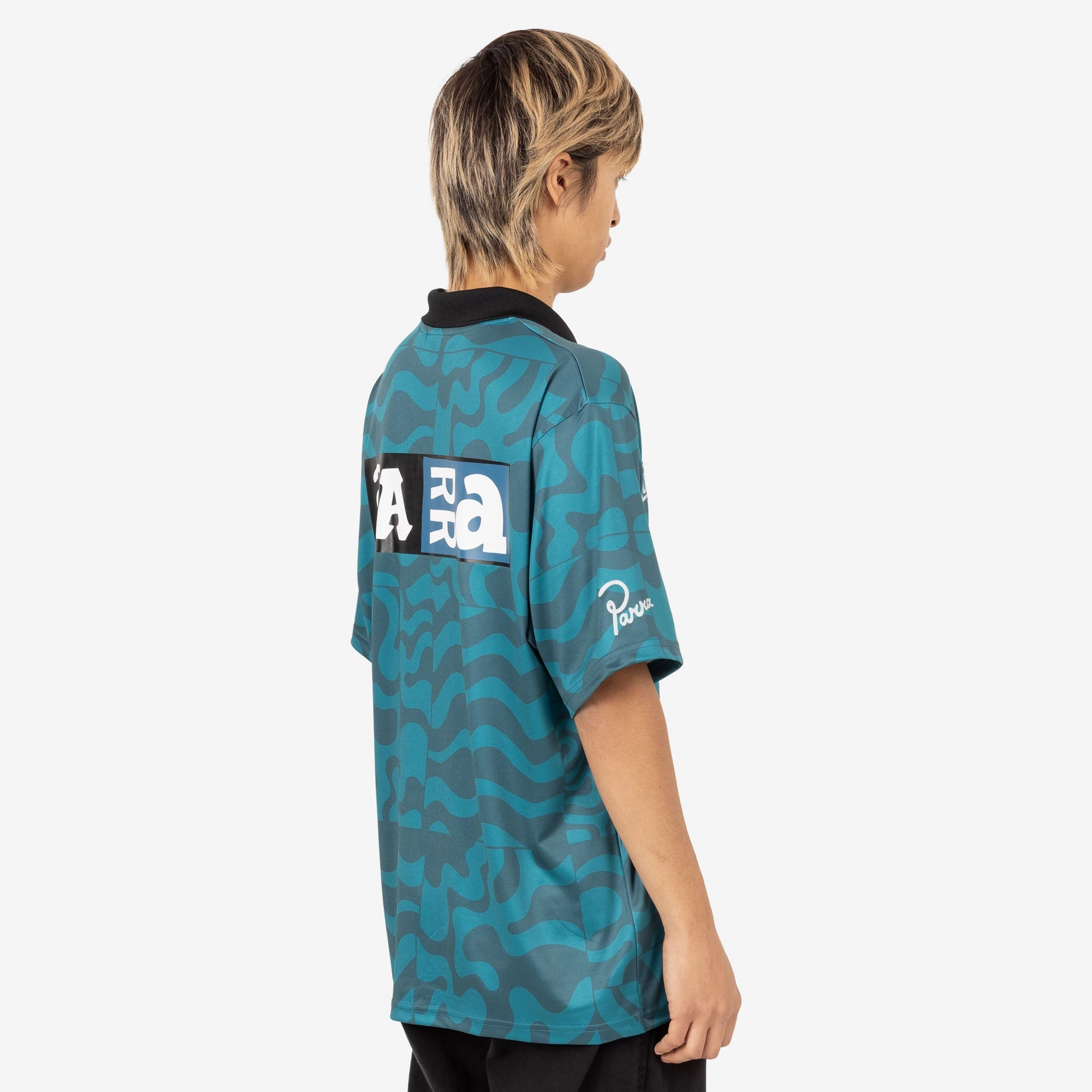 Ruffle Edge Cozy Fit by Parra Flage Polo Shirt / Deep Sea Green