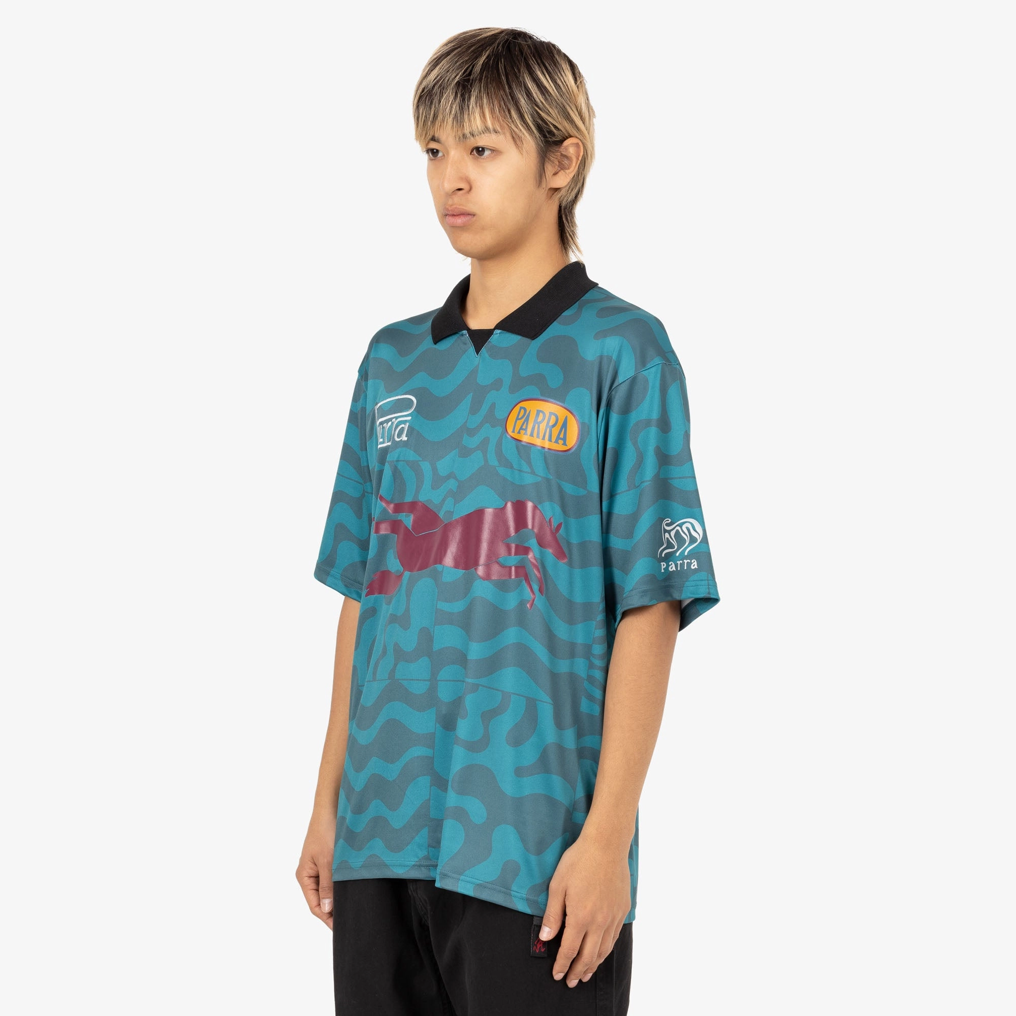 Daytime Look by Parra Flage Polo Shirt / Deep Sea Green