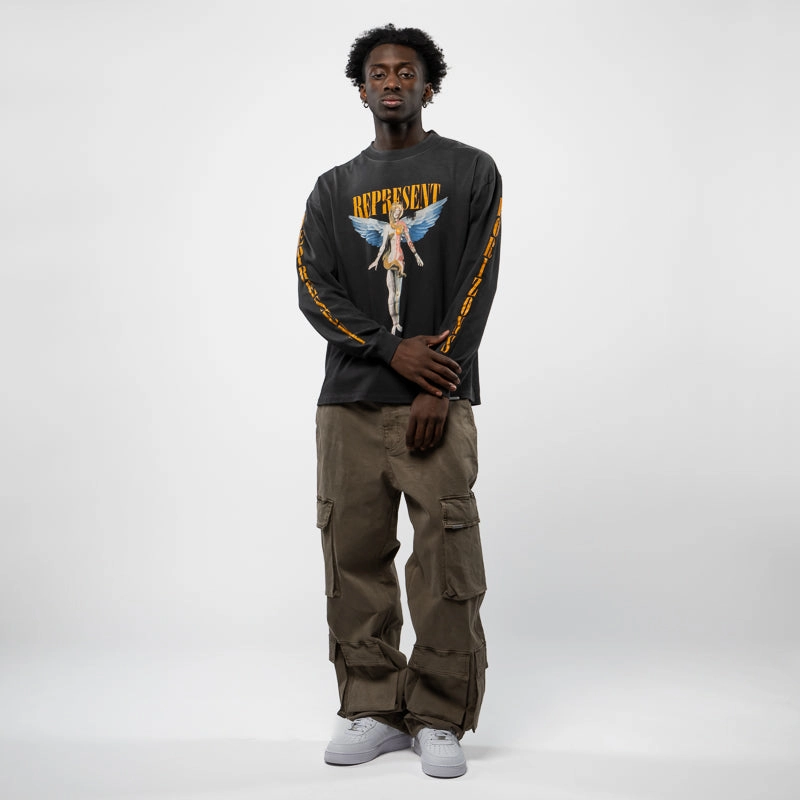 Represent Reborn L/S Tee - Aged Black Unisex