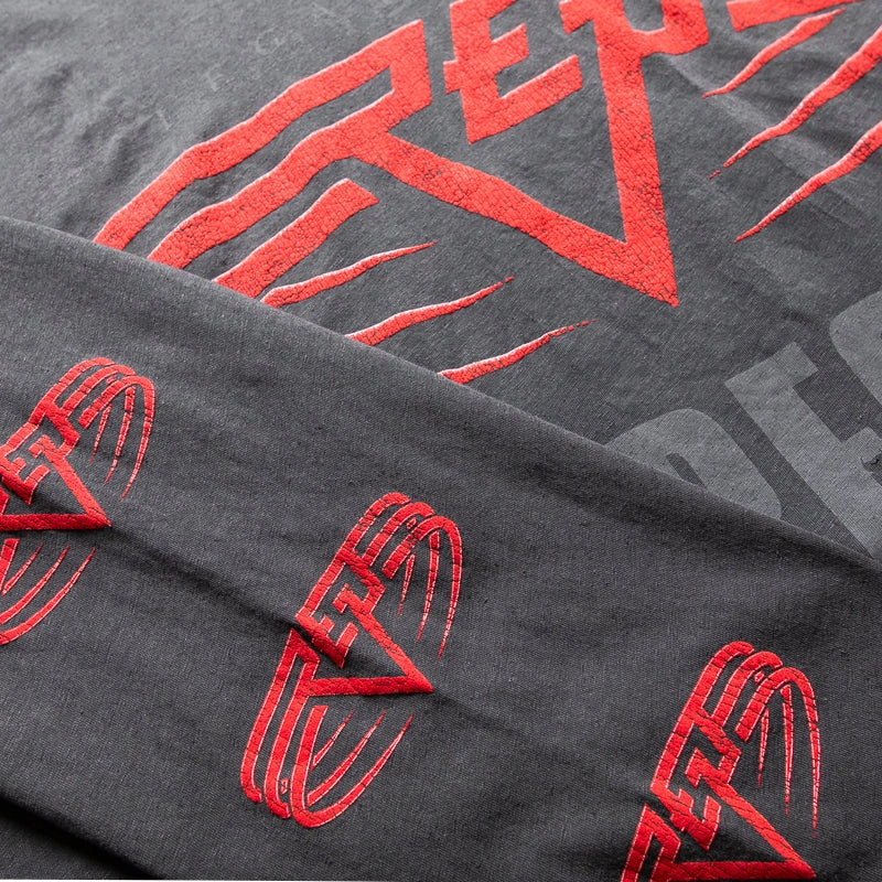 Represent Reversible Living Legacy Tour L/S Tee - Sun Fade Grey Retro Style