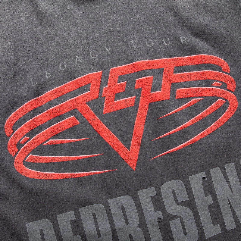 Represent Reversible Living Legacy Tour Tee - Sun Fade Grey earthy colors