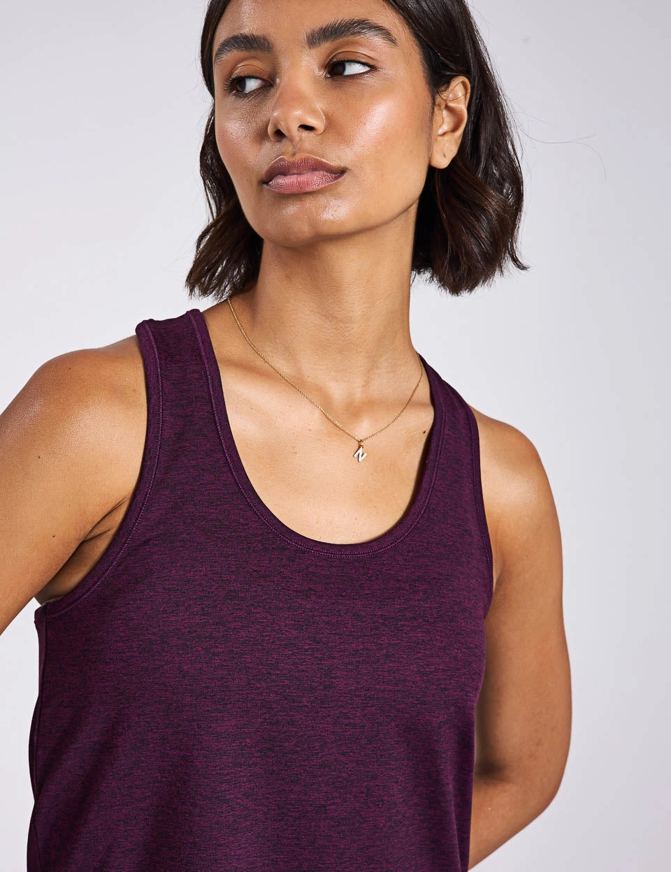 ReSet Relaxed Tank - Plum Heather Active Fresh Quick Lightness