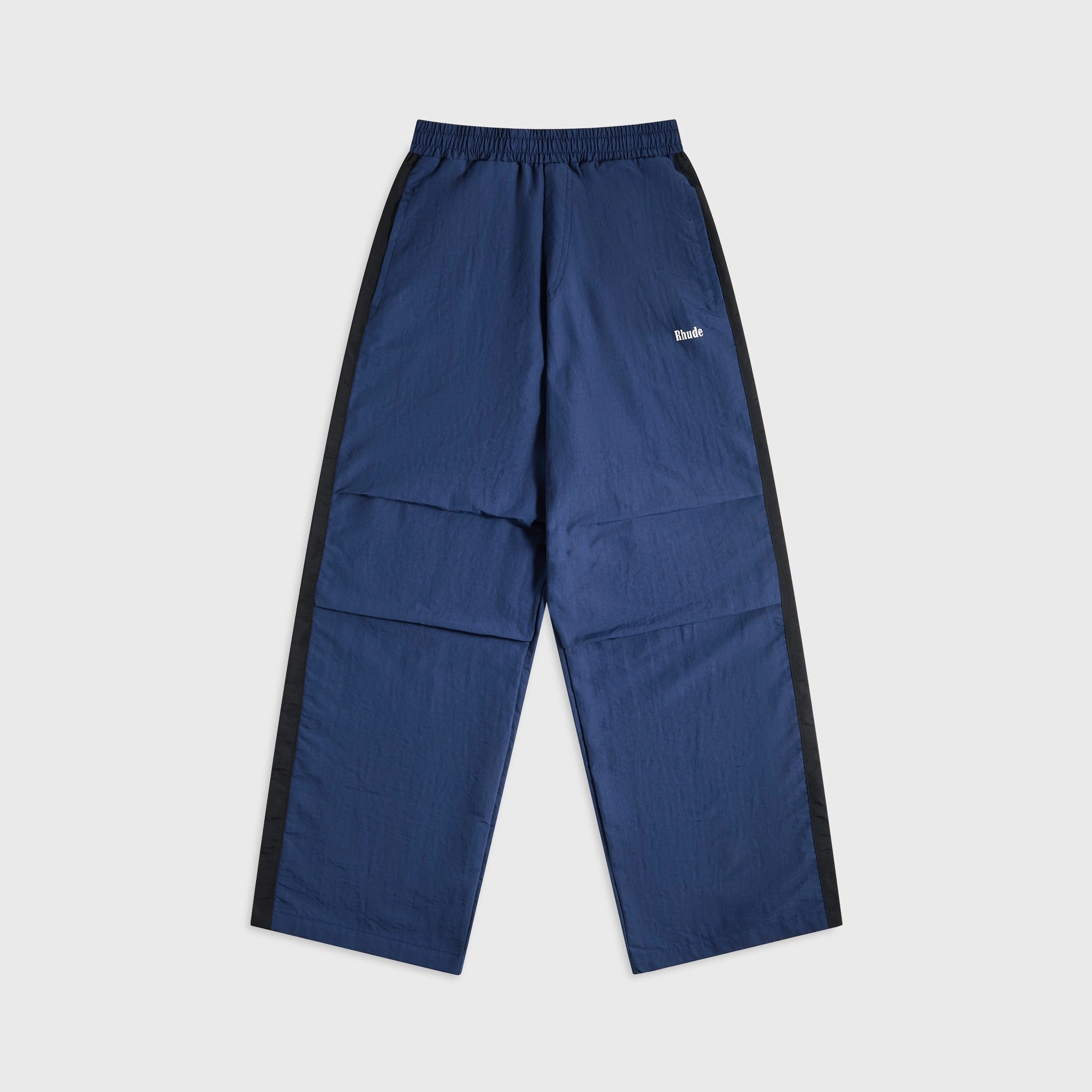Comfortable Fit Wear Rhude Chevron Color-Block Track Pant - Blue / Black / White