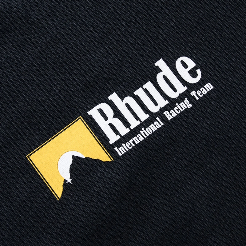 Desert area Rhude International Racing Logo Tee - Vintage Black