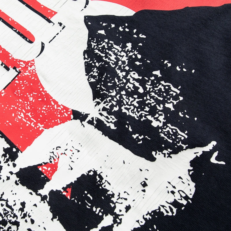 Country look wrap silhouette Rhude Moonlight Wolf Pocket Tee - Vintage Black/White