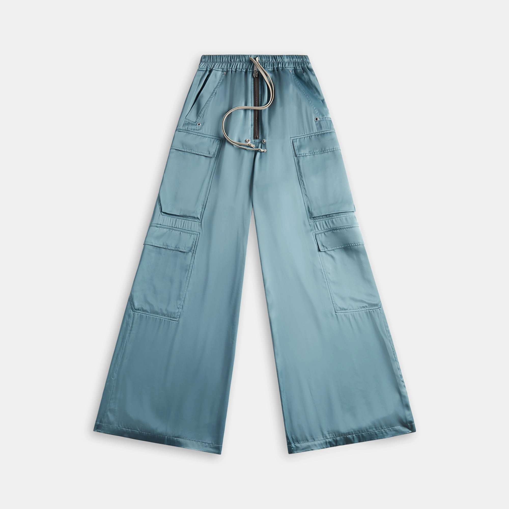 Minimal Waistband Rick Owens Cargobelas Charmeuse Cargo Pant - Mouthwash