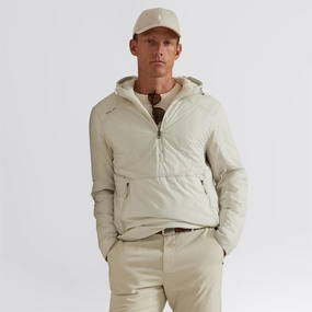 Frictionless Cuffs Comfortable Jacket RLX Hooded Half Zip Jacket Stone Pebble