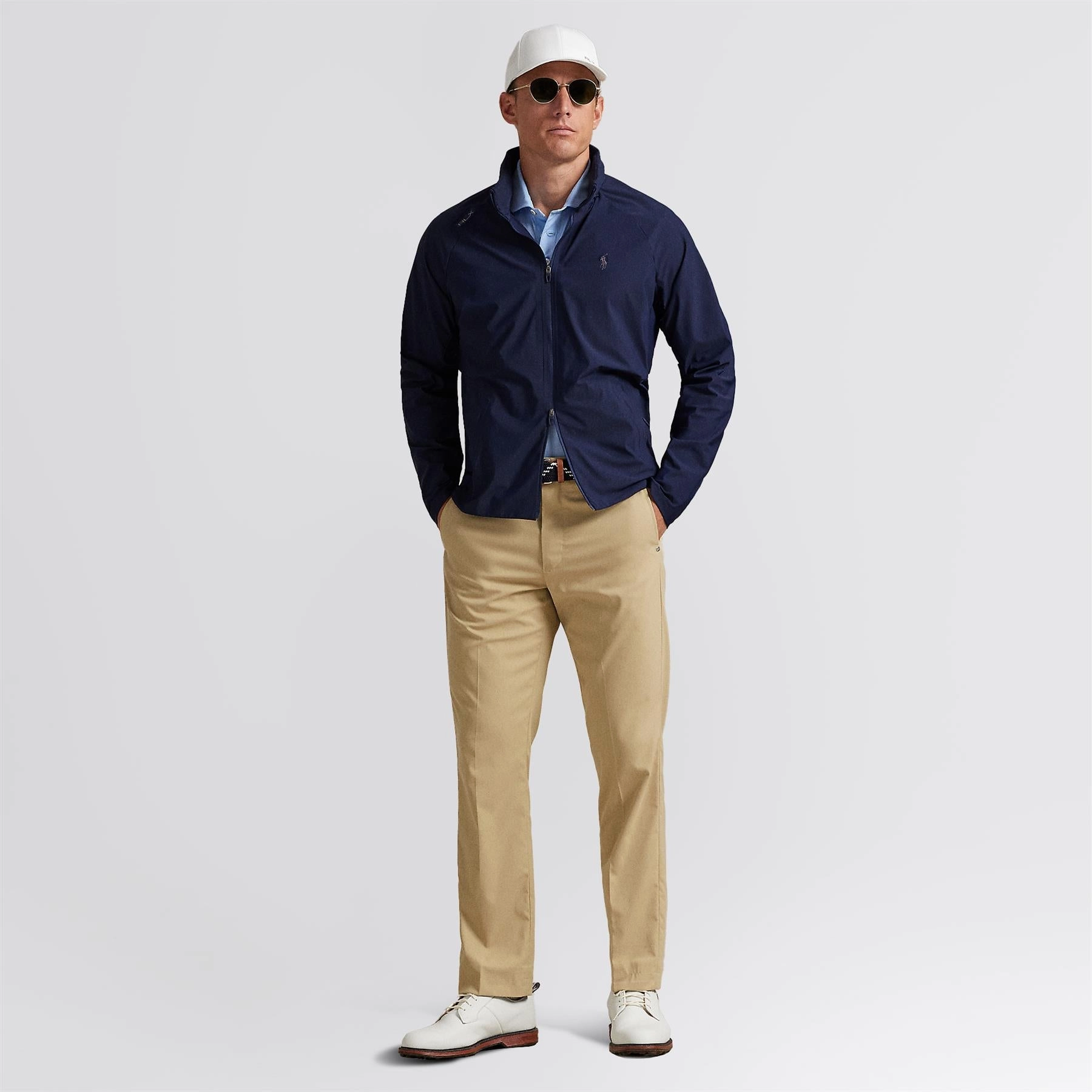 RLX Lightweight Hooded Jacket Refined Navy Button Snap Conversion