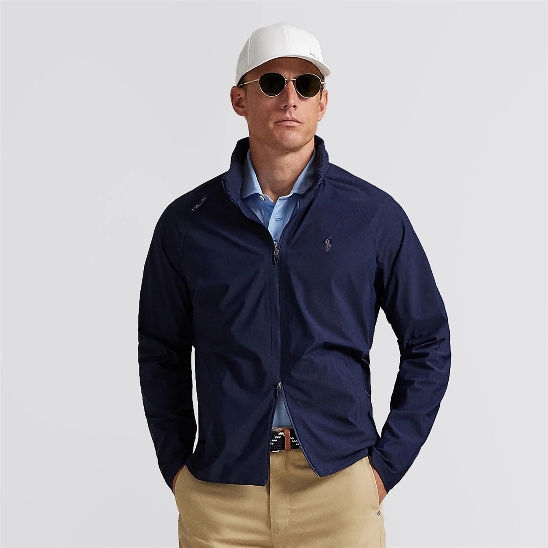 RLX Lightweight Hooded Jacket Refined Navy Performance Wear