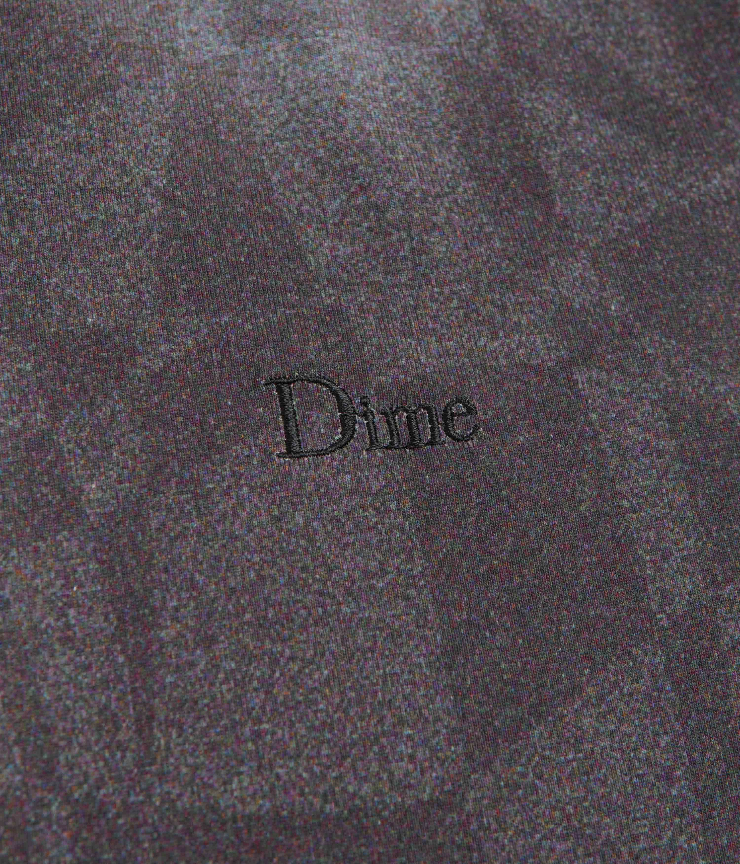 Dime Abstract Long Sleeve T-Shirt - Static Black Modern Design