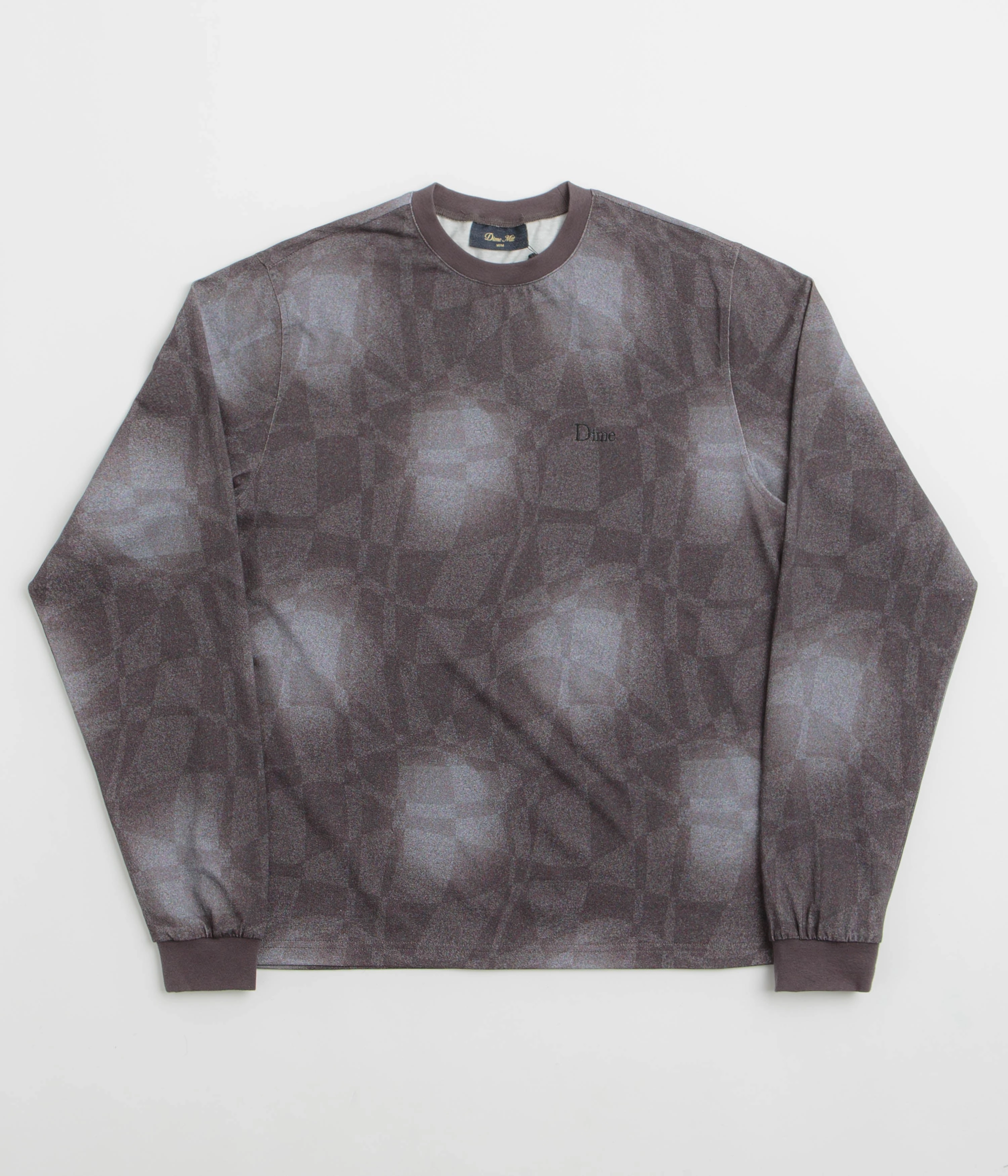 Dime Abstract Long Sleeve T-Shirt - Static Black park