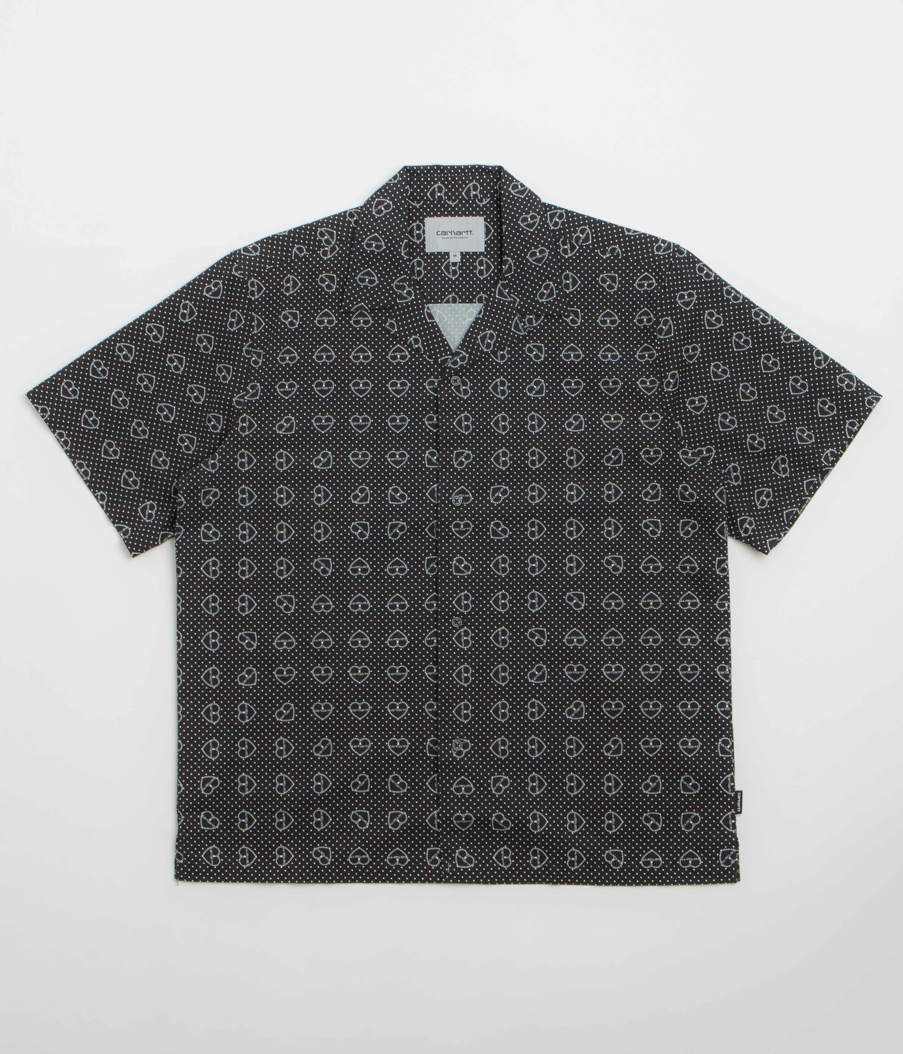 Sustainable Design Carhartt Furoshiki Short Sleeve Shirt - Furoshiki Print / Black
