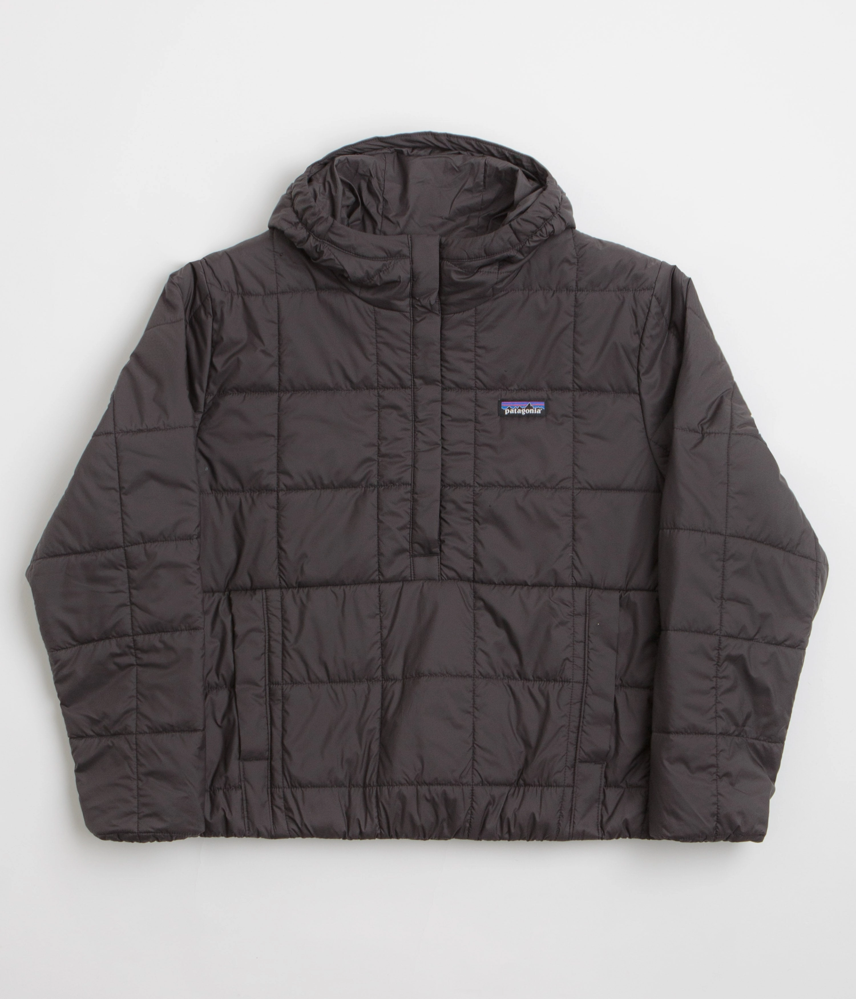 Patagonia Womens Light Gust Hooded Pullover Jacket - Black snowy