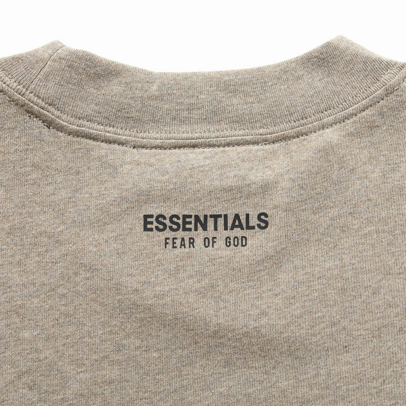 Fear Of God Essentials 3 Pack Essential Tee - Heather Gray Zipped