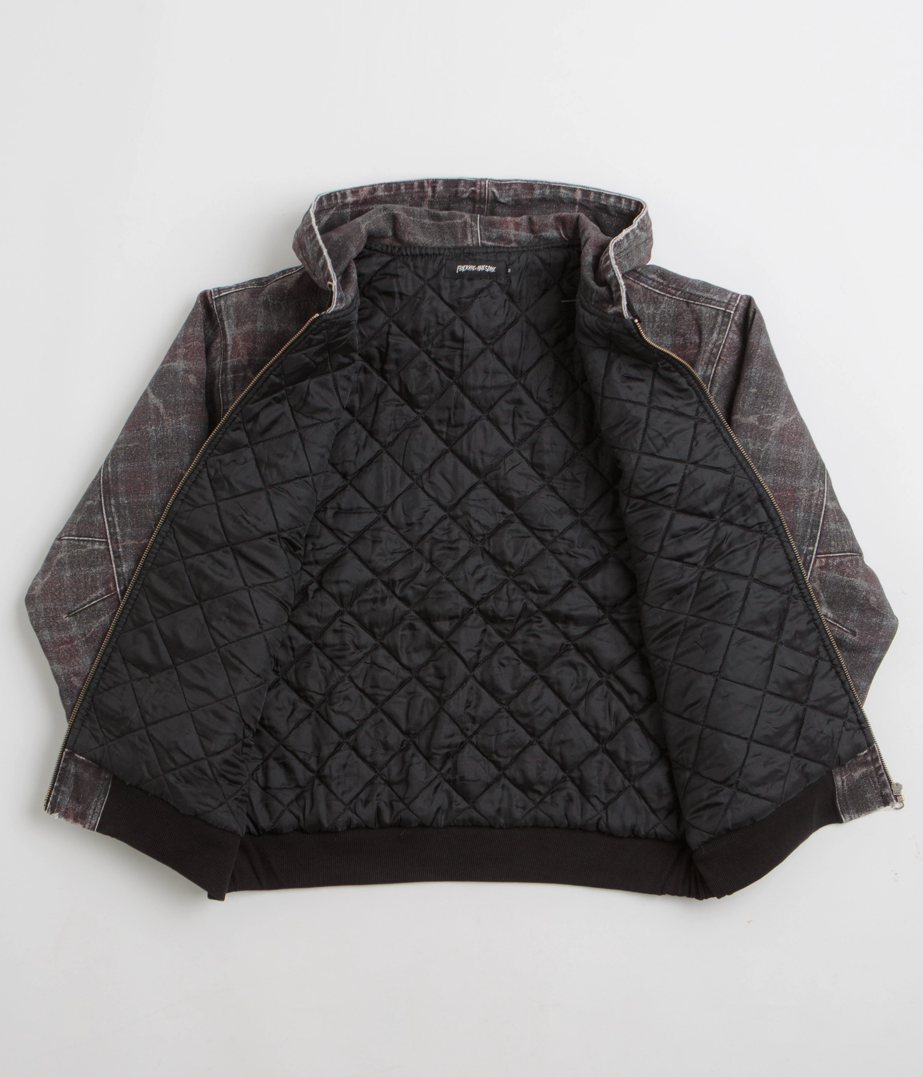 Fucking Awesome Distressed Plaid KO Work Jacket - Brown Windproof Shell suitable for sports competitions