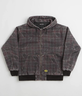 Fucking Awesome Distressed Plaid KO Work Jacket - Brown Feel