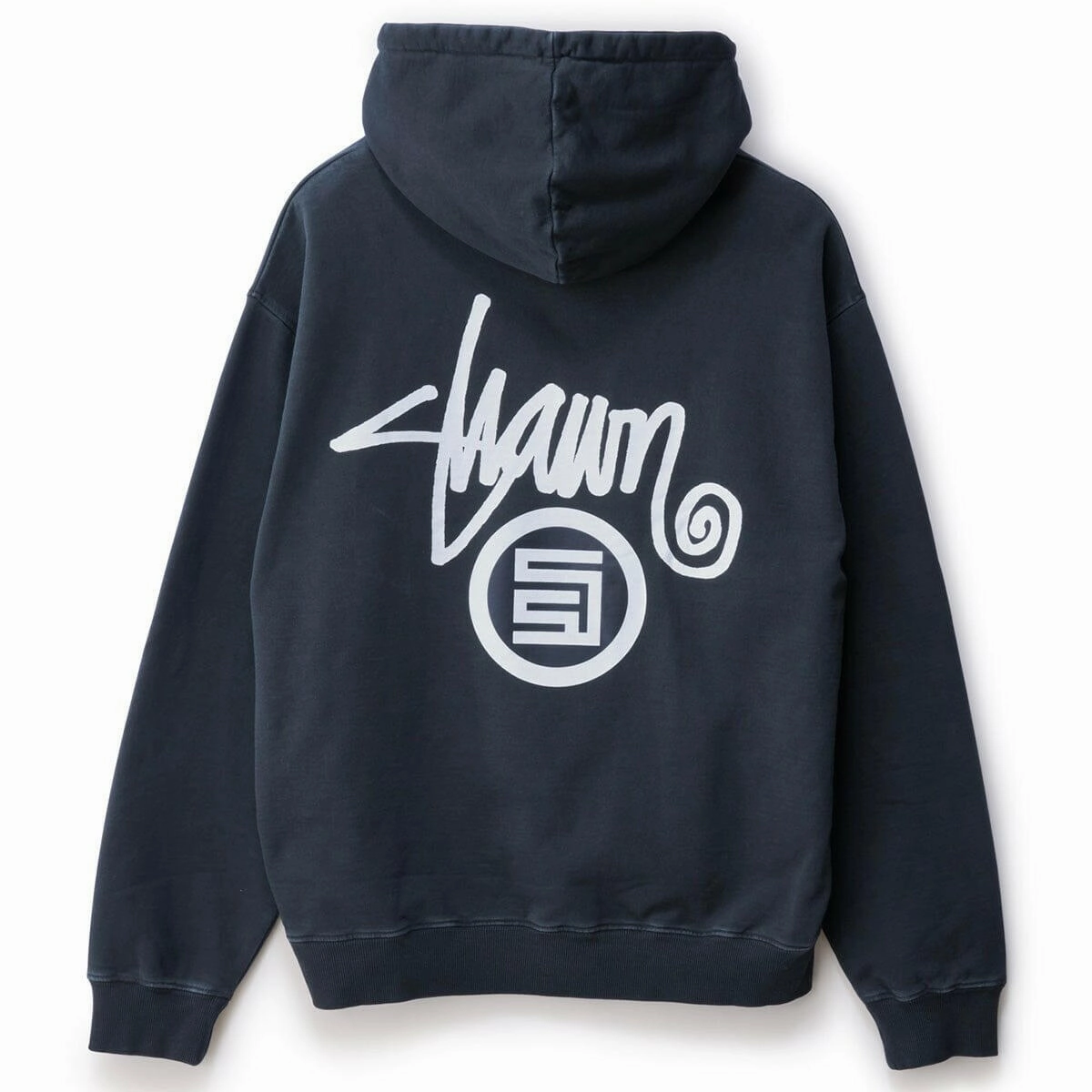 Minimalist Outfit Recycled materials S/Double - Shawn Dot Zip Hoodie Navy