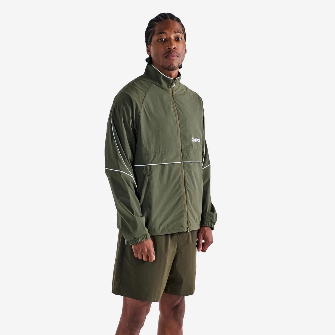 Sleek Look Fitted Wear Riva Nylon Jacket Cypress Green